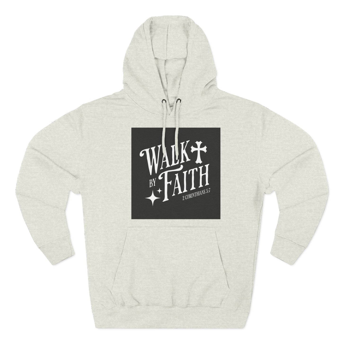 Three-PanelFleeceHoodie, Inspirational Hoodie, Cozy Fleece Pullover, Religious Gift for Women, Perfect for Church or Casual Wear