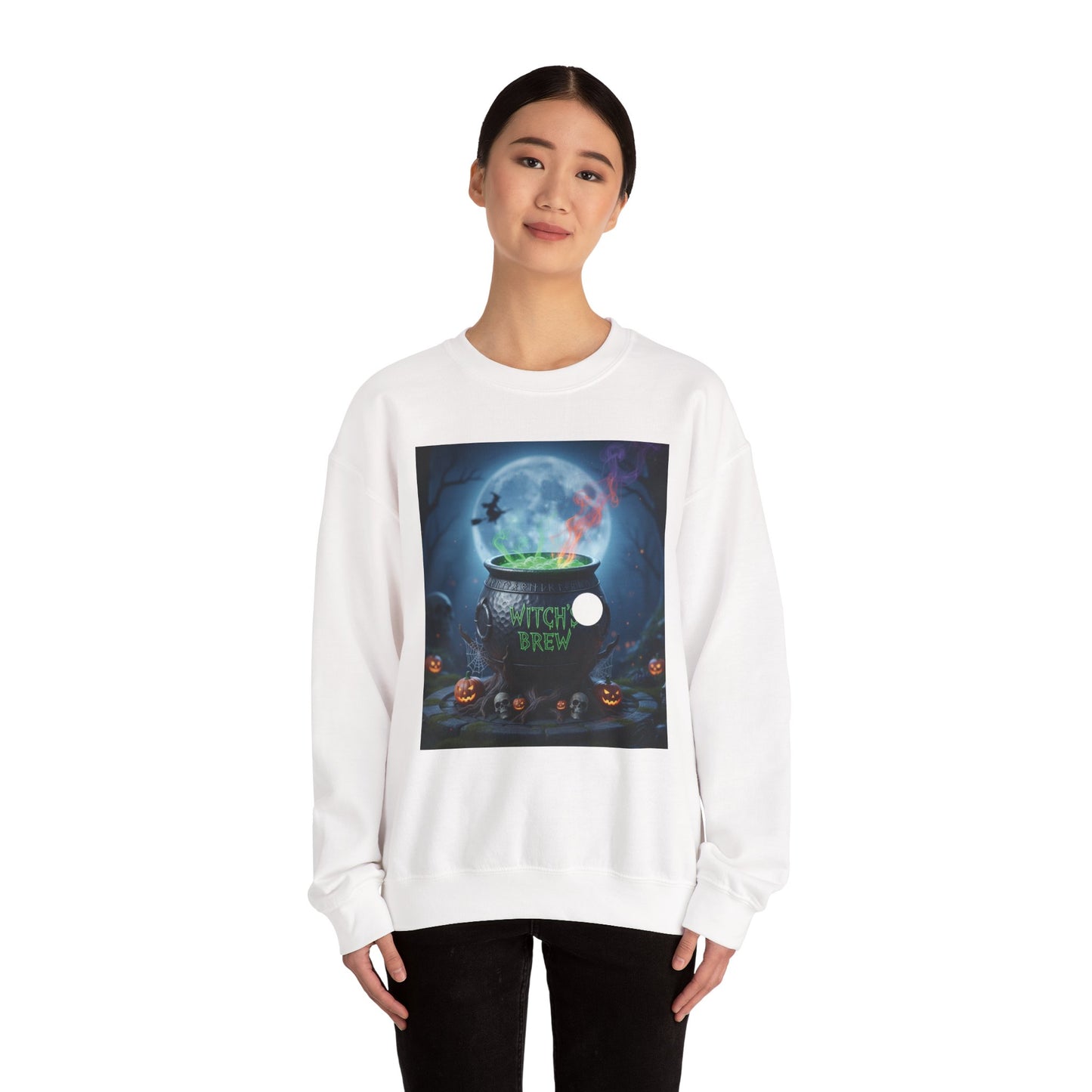 Halloween Witch Brew Sweatshirt, Cozy Fall Crewneck, Unisex Halloween Apparel, Spooky Sweatshirt, October Gift Idea