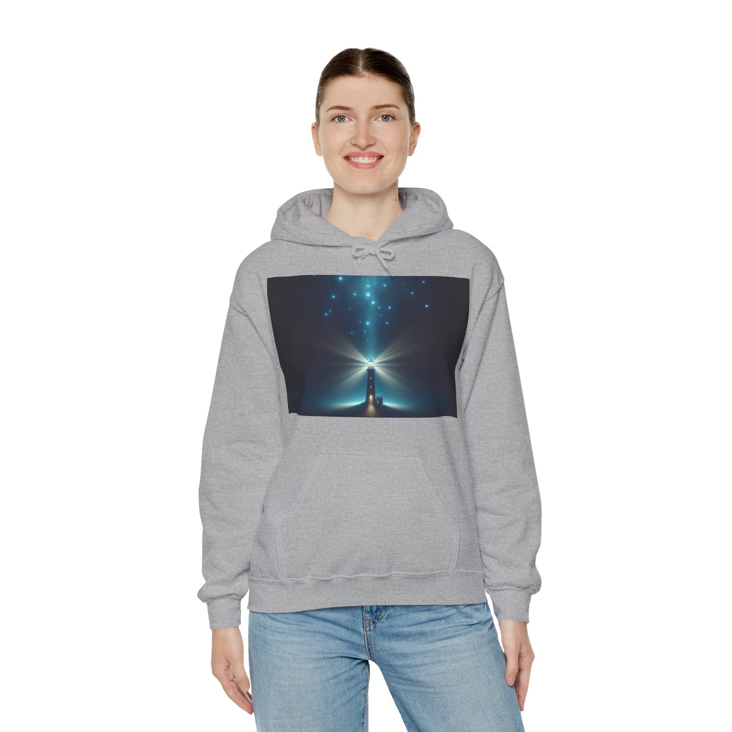 Unisex Garment Sweatshirt, Galaxy Print Hoodie, Stylish Hooded Sweatshirt, Gift for Space Lovers, Perfect for Cozy Evenings