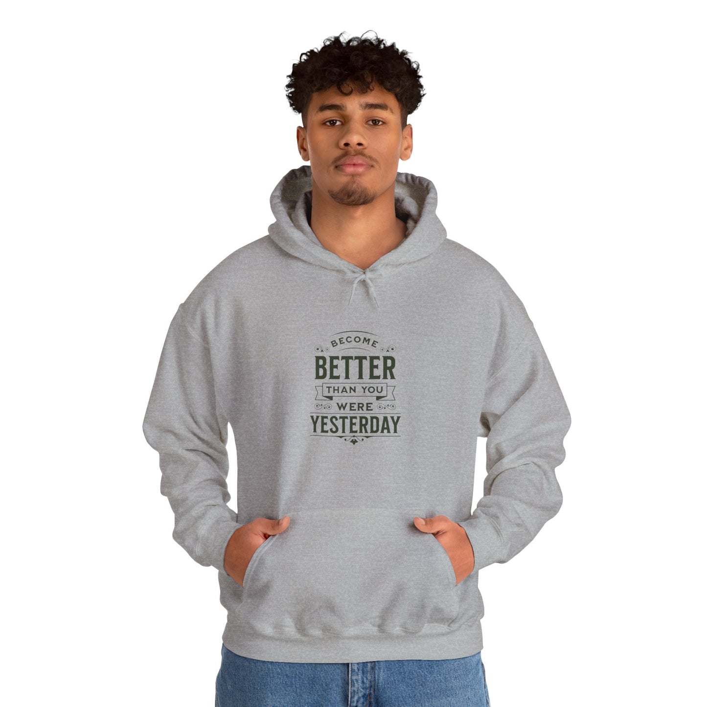 Unisex Heavy Blend™ Hooded Sweatshirt, Unisex Sweatshirt, Motivational Gift, Cozy Casual Wear, Self-Improvement Style