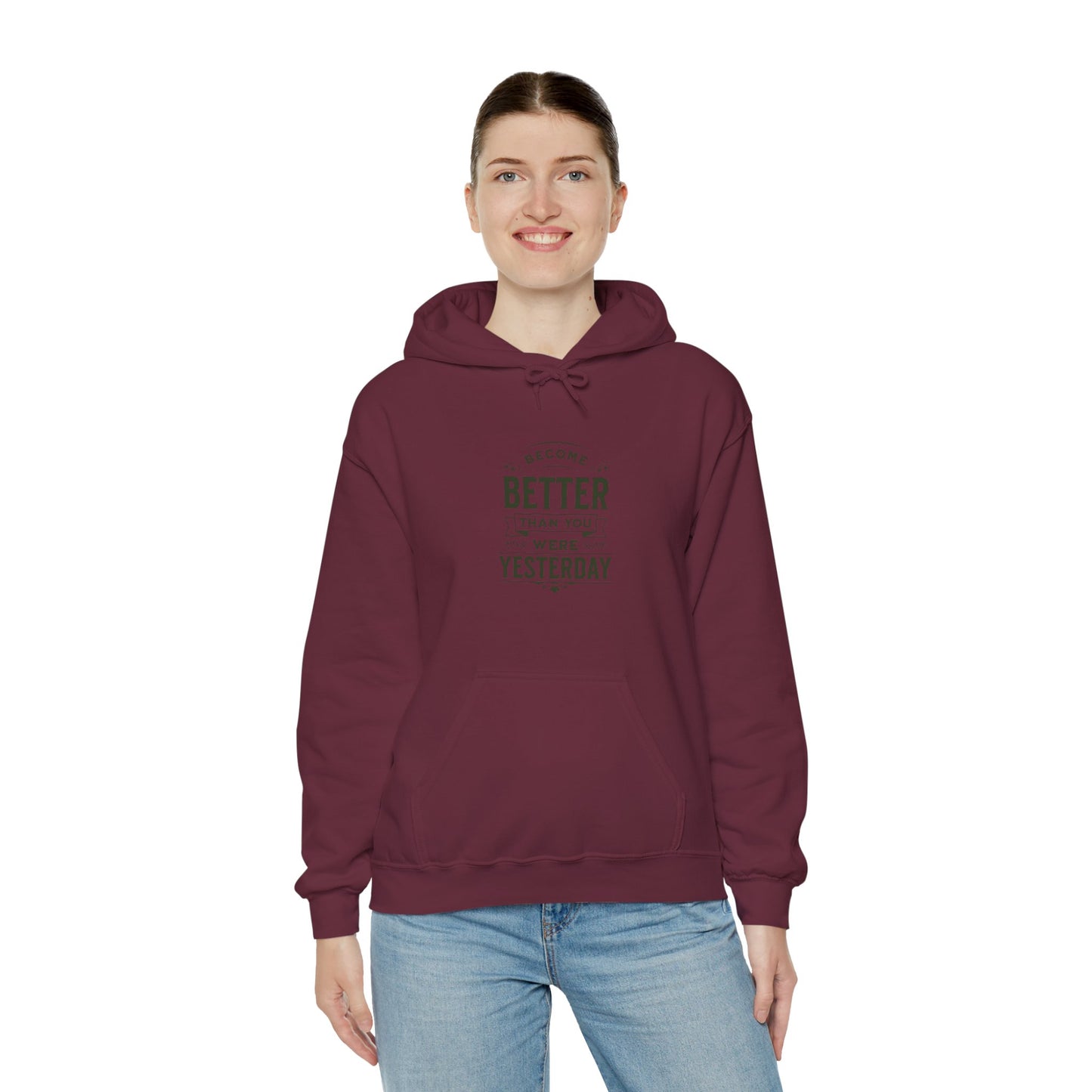 Unisex Heavy Blend™ Hooded Sweatshirt, Unisex Sweatshirt, Motivational Gift, Cozy Casual Wear, Self-Improvement Style