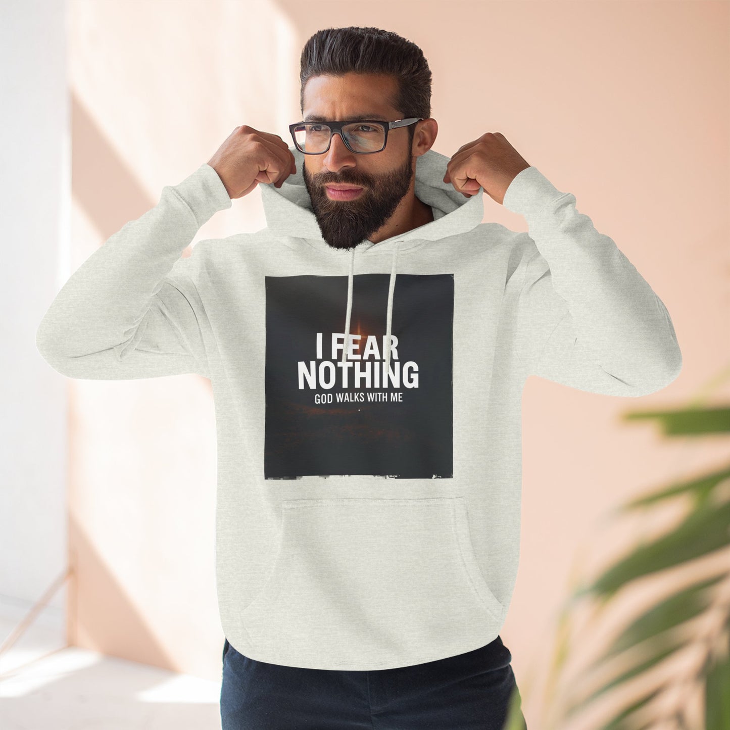 Fear Nothing Fleece Hoodie | Inspirational Apparel, Cozy Sweatshirt, Motivational Gift, Spiritual Outfit, Everyday Comfort