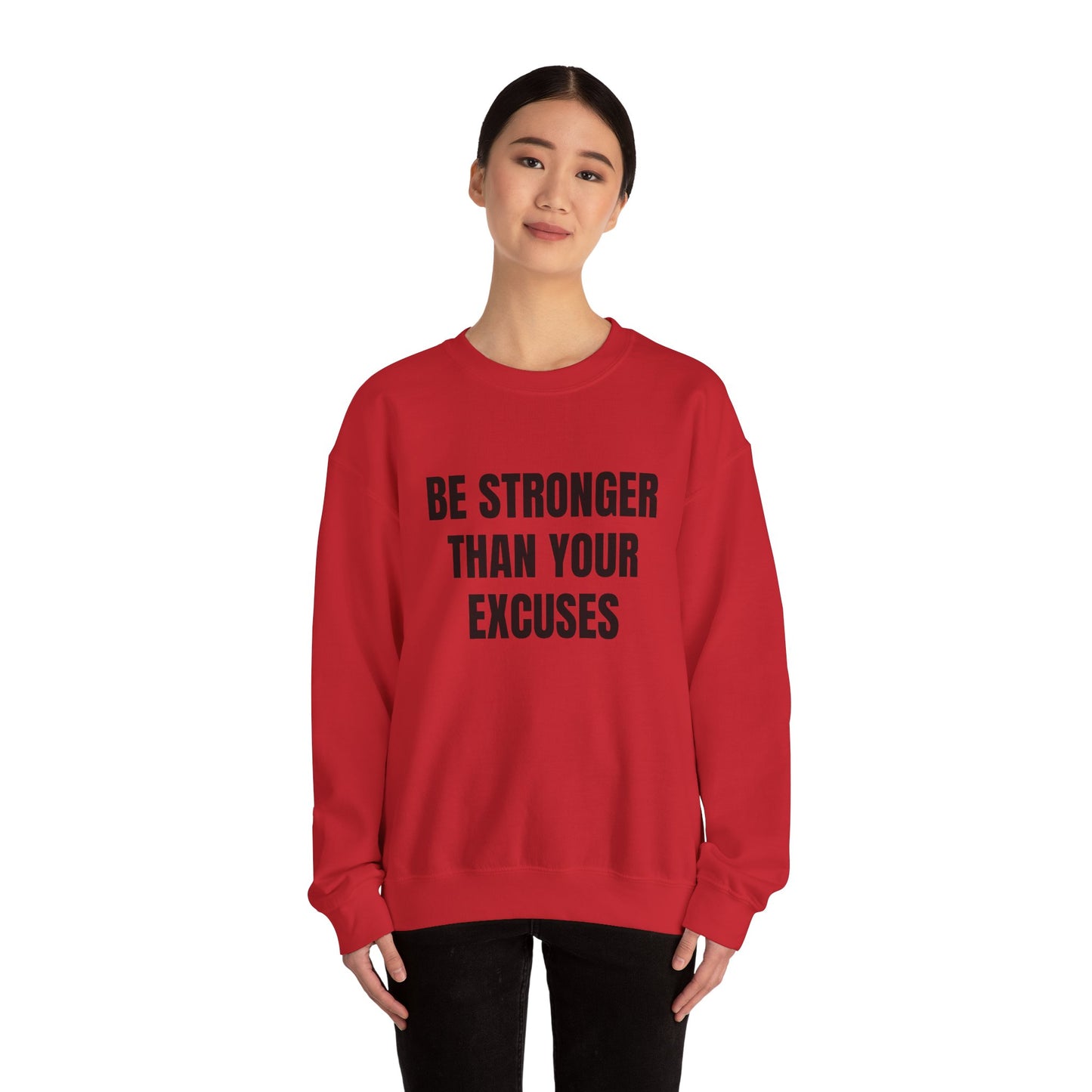 Motivational Crewneck Sweatshirt - Be Strong, Inspirational Gift for Fitness Lovers, Casual Cozy Sweater for Everyday Wear.