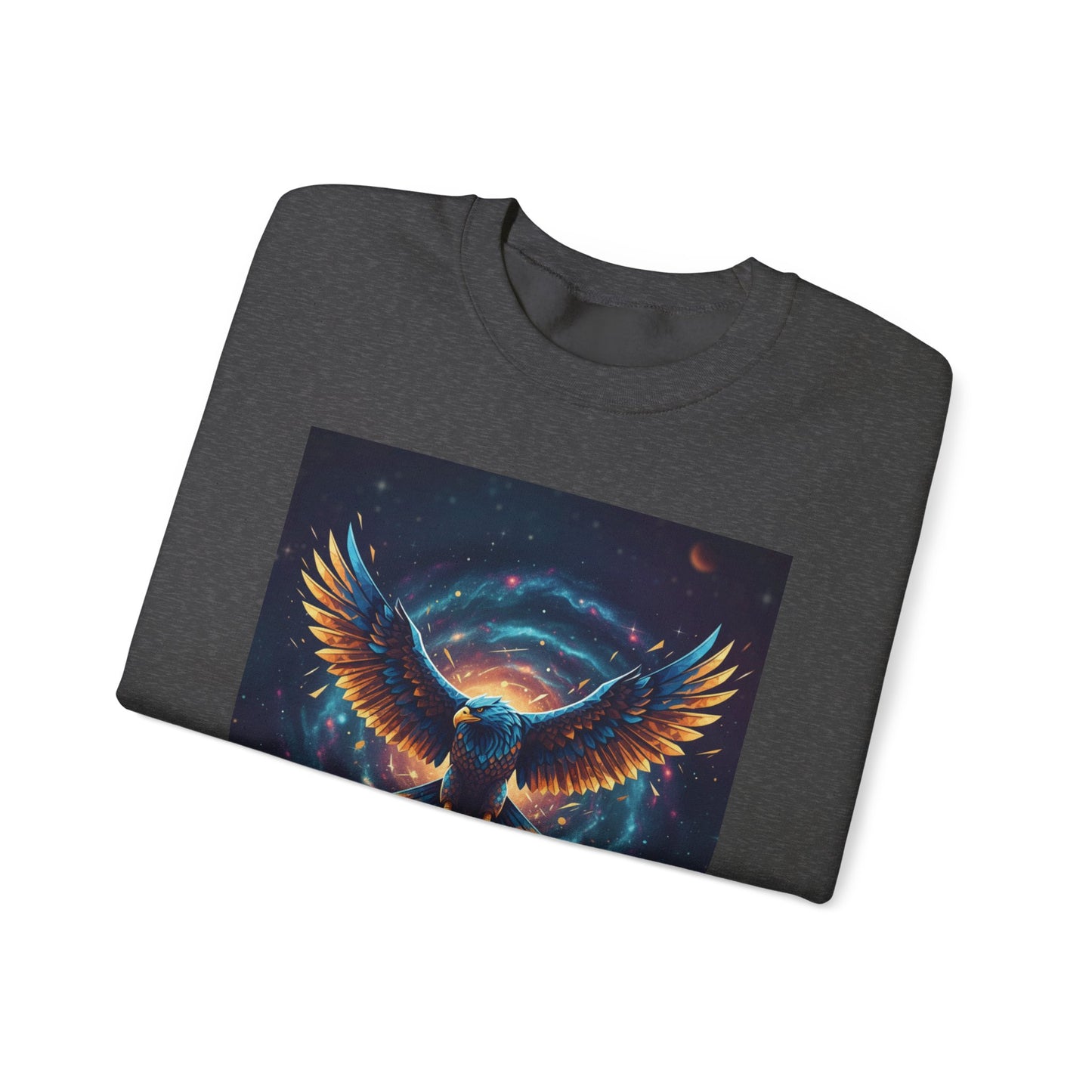 Cosmic Inspirational Sweatshirt - Rise, Grind, Conquer, Motivational Apparel, Unisex Crewneck, Casual Wear, Gift for Dreamers