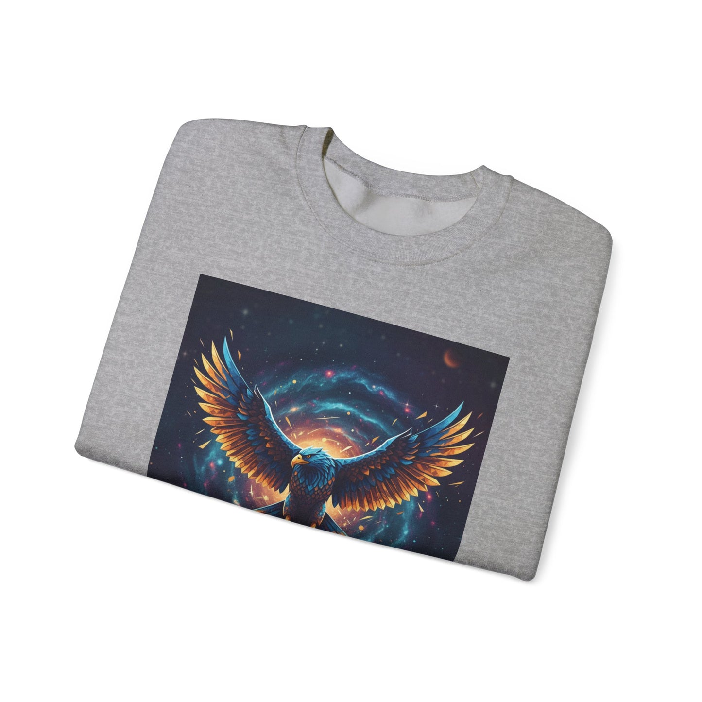 Cosmic Inspirational Sweatshirt - Rise, Grind, Conquer, Motivational Apparel, Unisex Crewneck, Casual Wear, Gift for Dreamers