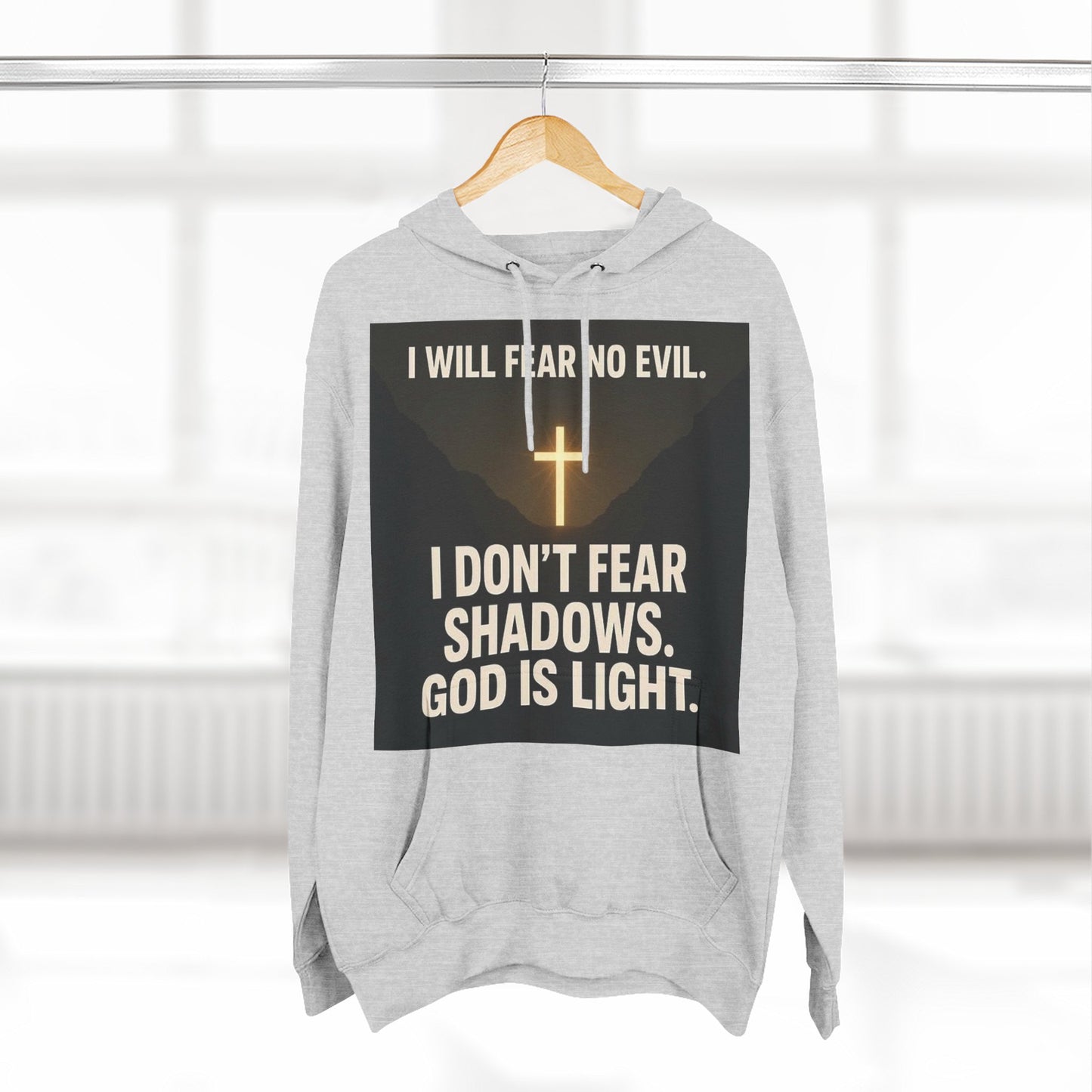 Inspirational Fleece Hoodie, Cozy Christian Apparel, Faith-Based Gift for Men and Women, Casual Wear, Perfect for Holidays