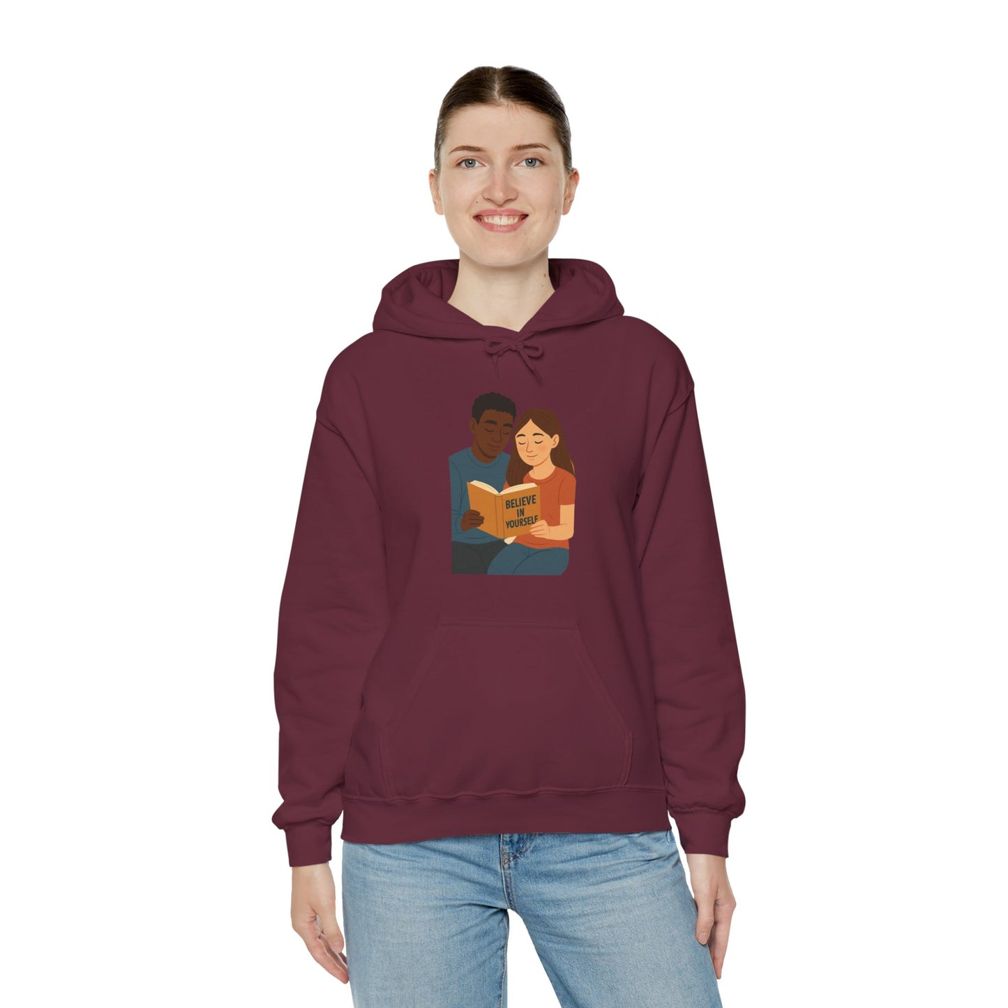 Unisex Heavy Blend Hooded Sweatshirt, Cozy Gift for Book Lovers