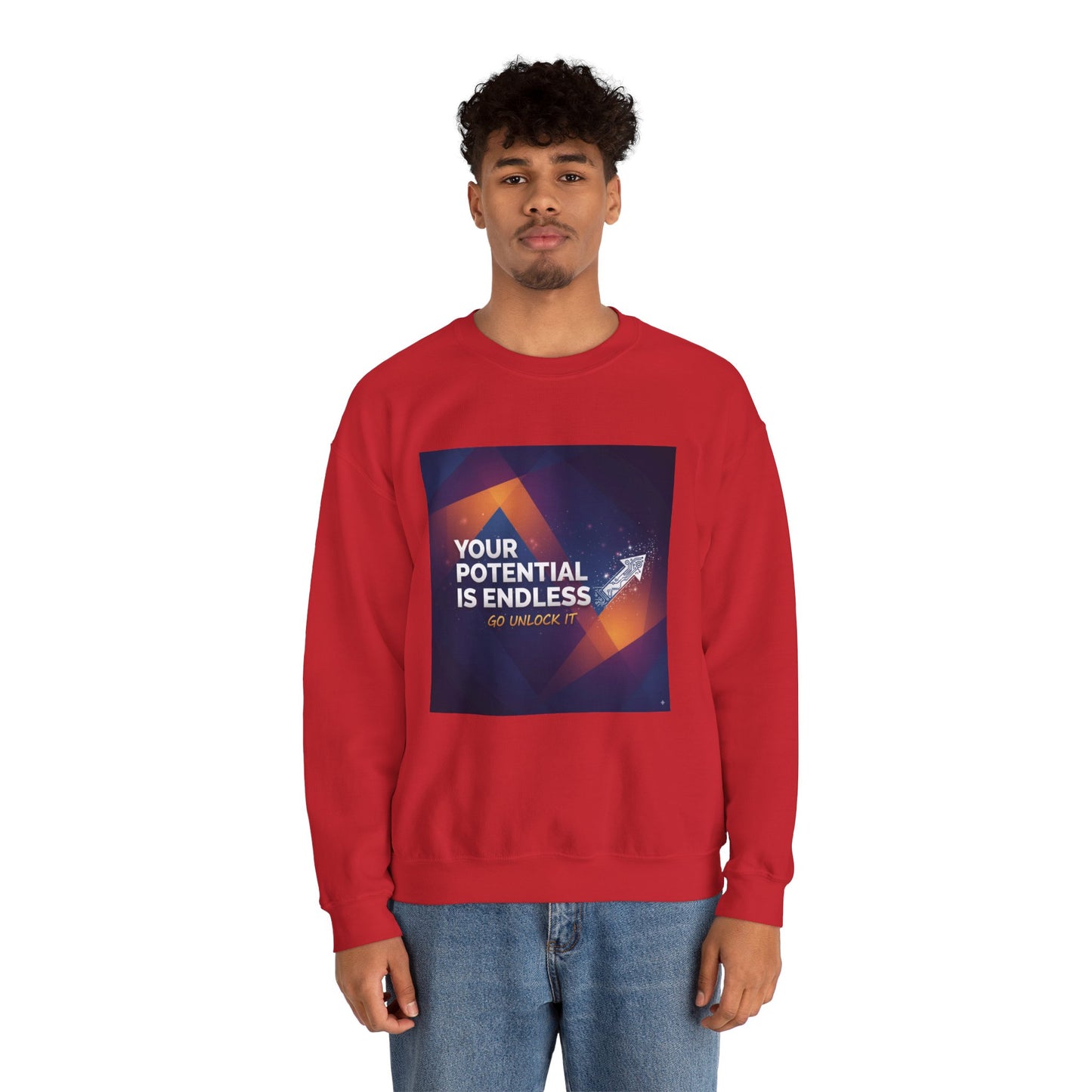 Inspirational Crewneck Sweatshirt, Cozy Gift for Motivation, Unisex Pullover, Casual Wear for Everyday Inspiration, Perfect for Holidays