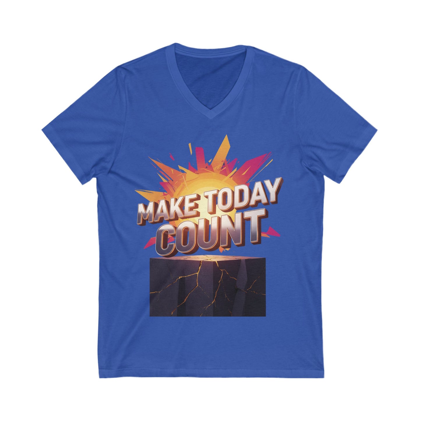 Motivational V-Neck Tee