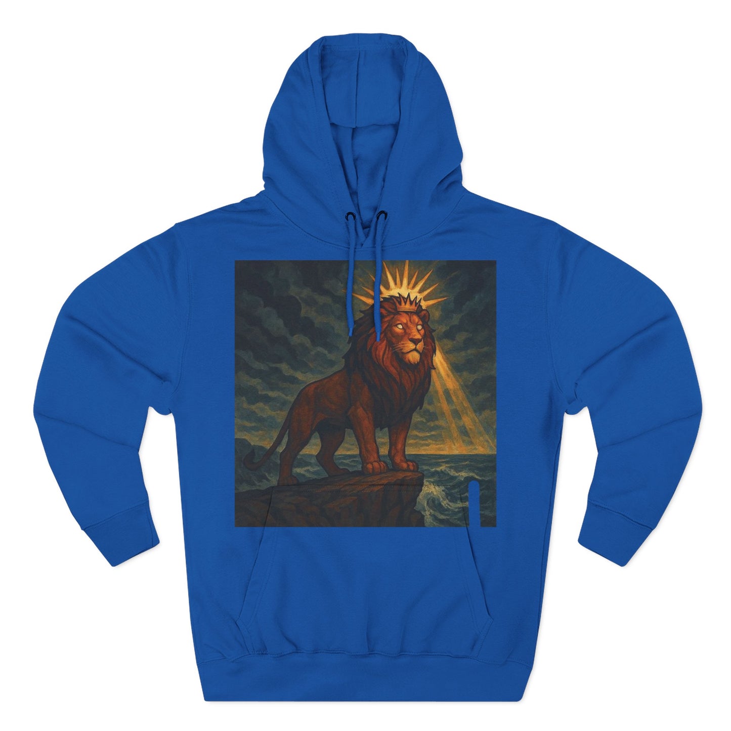 Three-Panel Fleece Hoodie, Cozy Hooded Sweatshirt, Animal Art Sweatshirt, Gift for Nature Lovers, Casual Wear, Unisex Hoodie