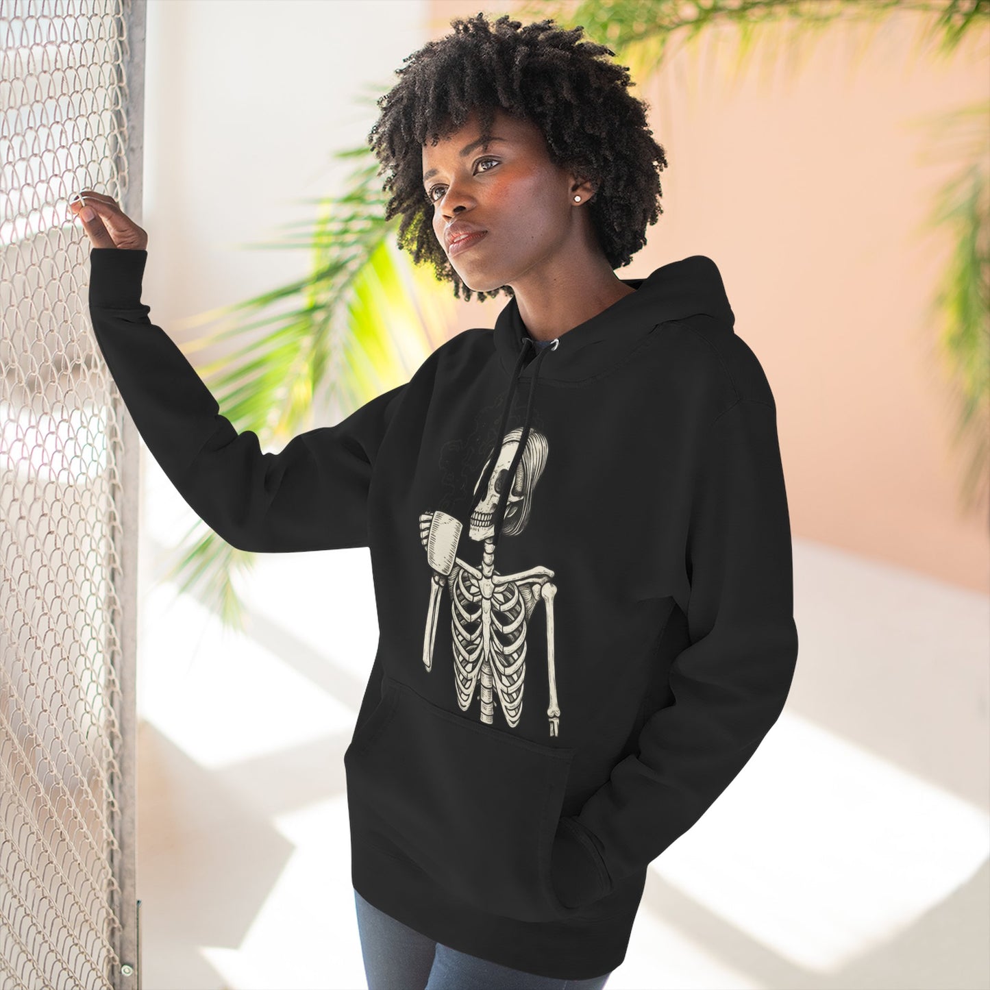 Spooky Skeleton Fleece Hoodie