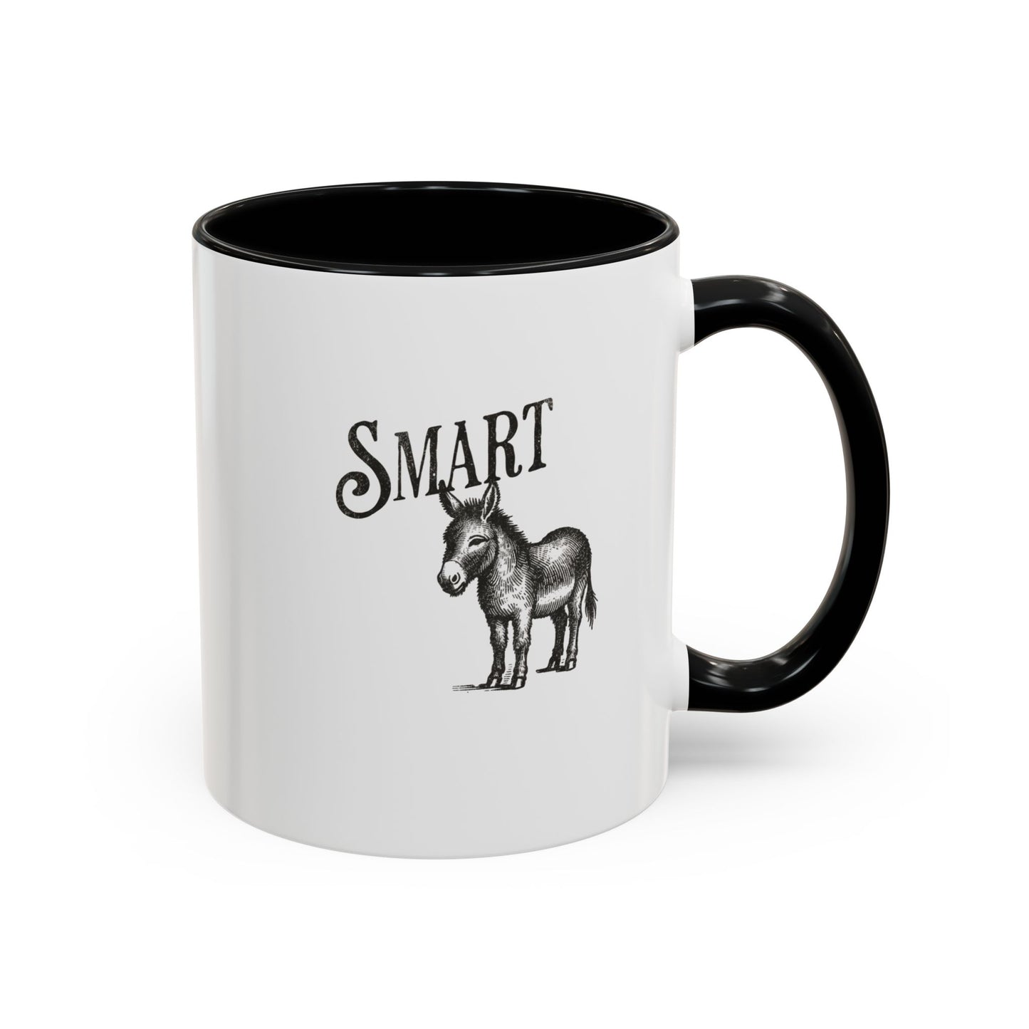 Smart Donkey Accent Coffee Mug - Perfect Gift for Animal Lovers, Funny Office Mug, Inspirational Quote, Unique Home Decor, Birthday Present
