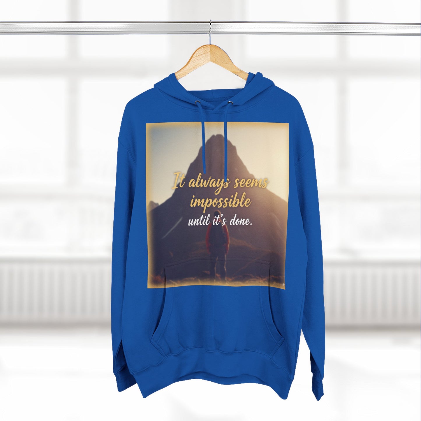 Inspirational Fleece Hoodie, Cozy Sweatshirt for Comfort, Motivational Apparel for Active Lifestyle, Gift for Her