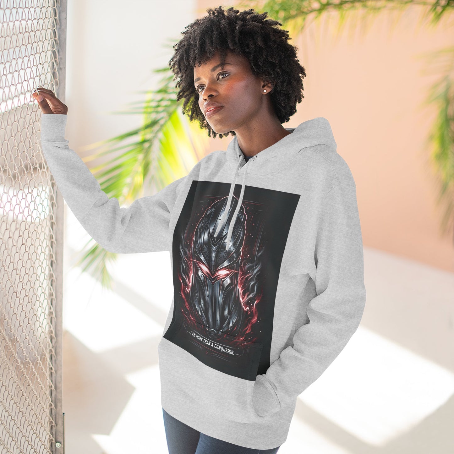 Three-Panel Fleece Hoodie