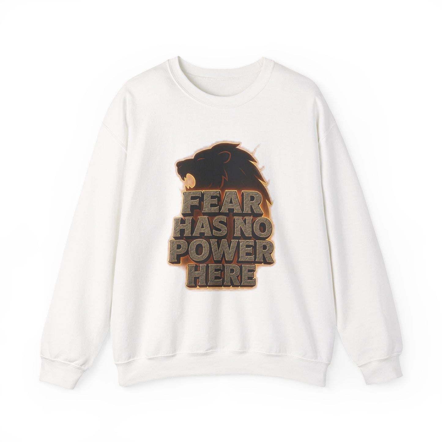 Fearless Lion Crewneck Sweatshirt - Cozy Unisex Top, Gift for Animal Lovers, Empowerment Apparel, Casual Fashion