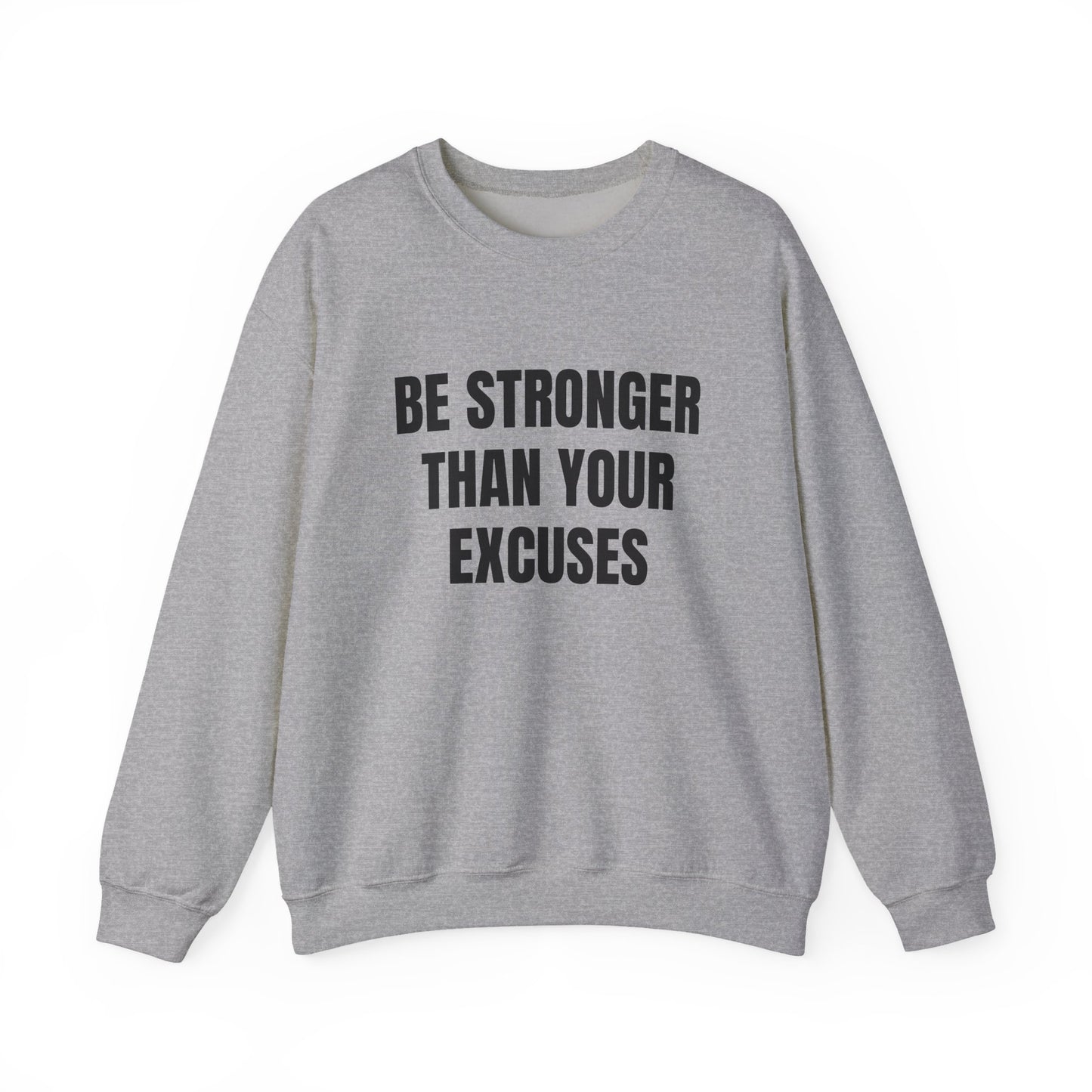 Motivational Crewneck Sweatshirt - Be Strong, Inspirational Gift for Fitness Lovers, Casual Cozy Sweater for Everyday Wear.