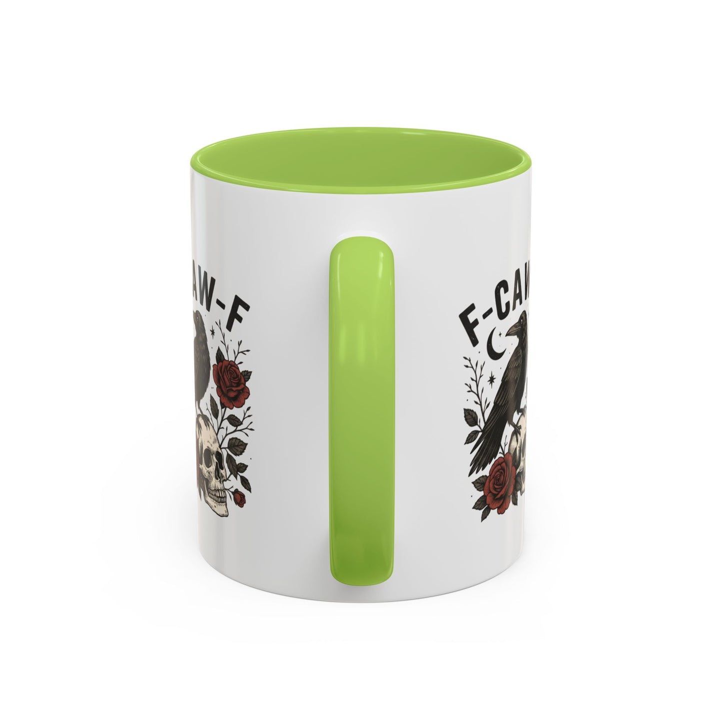 Gothic Accent Coffee Mug with Skull and Raven Design, Unique Gift for Halloween, Dark Aesthetic Mug, Perfect for Coffee Lovers, Skull Mug