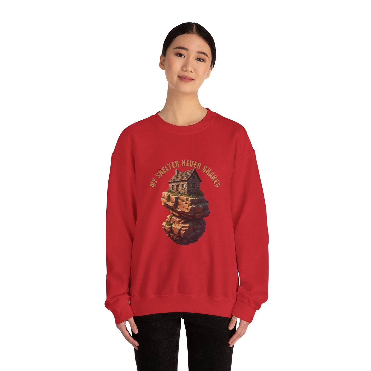 Cozy Graphic Sweatshirt - My Sweater Never Shakes, Unisex Crewneck, Casual Pullover, Unique Gift for Friends, Fall Fashion