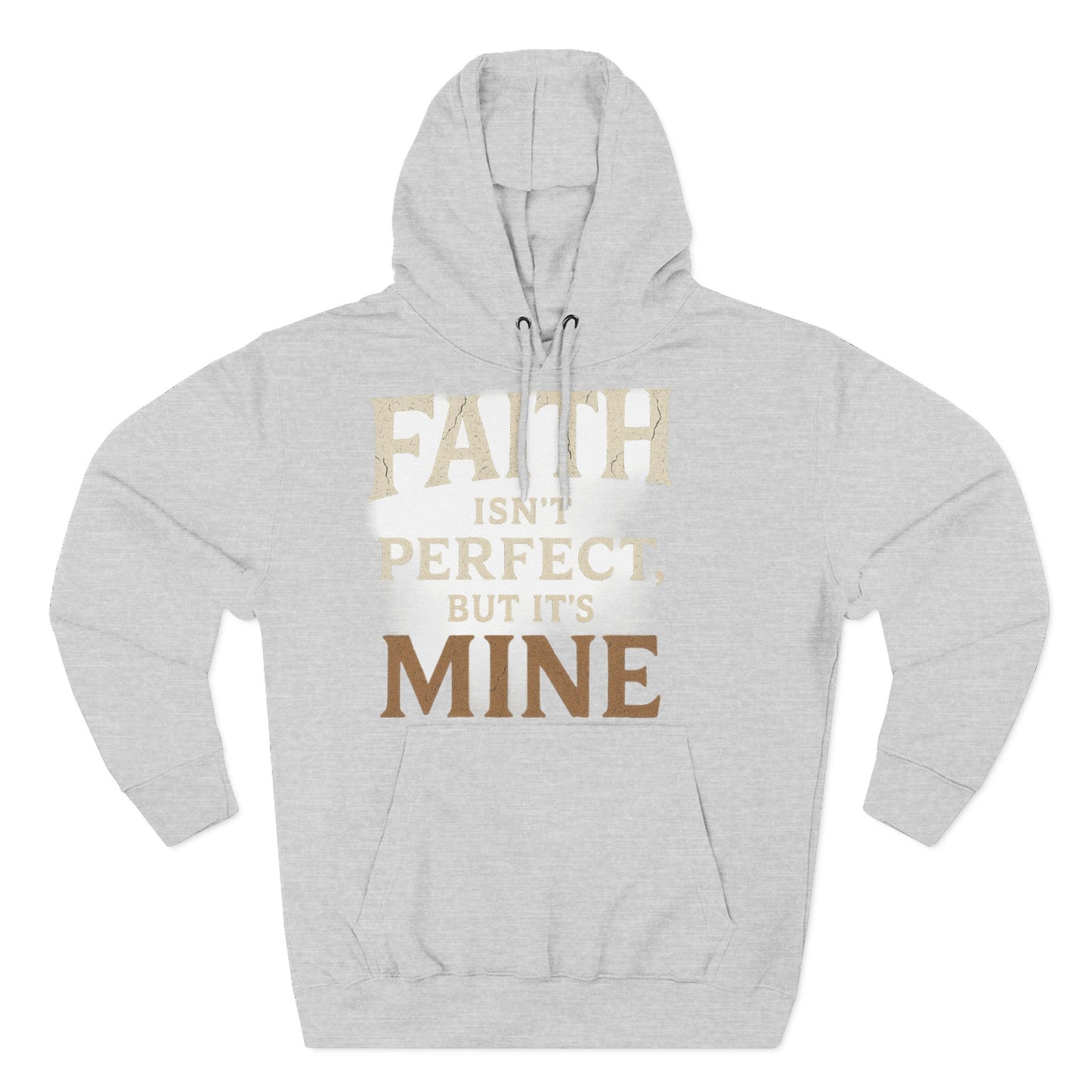 Faith-Themed Fleece Hoodie, Inspirational Sweatshirt, Cozy Faith Hoodie, Perfect for Gifts, Christian Apparel