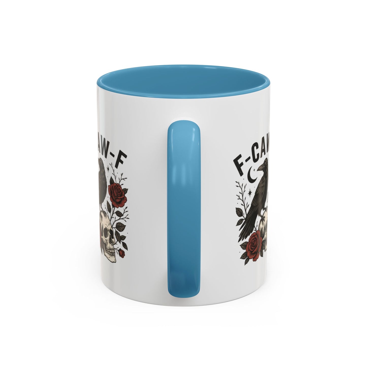 Gothic Accent Coffee Mug with Skull and Raven Design, Unique Gift for Halloween, Dark Aesthetic Mug, Perfect for Coffee Lovers, Skull Mug