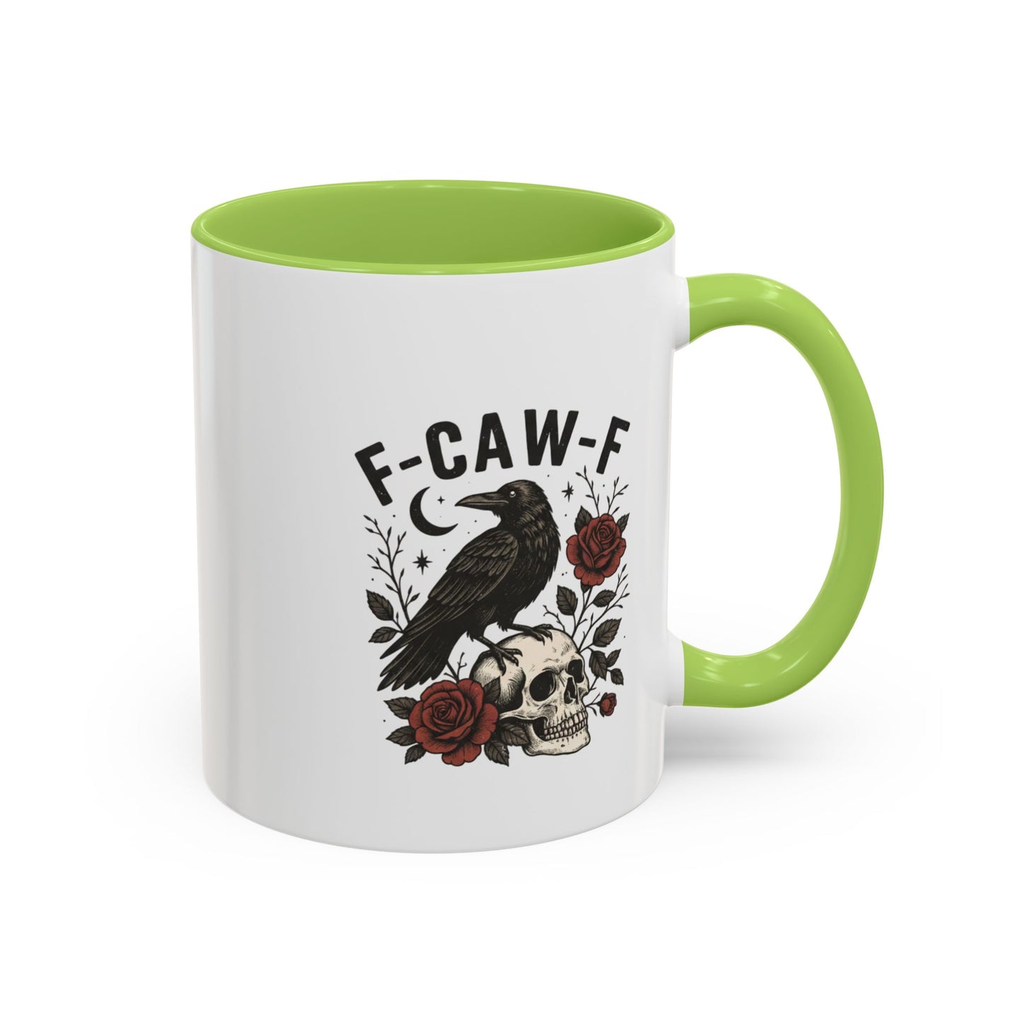 Gothic Accent Coffee Mug with Skull and Raven Design, Unique Gift for Halloween, Dark Aesthetic Mug, Perfect for Coffee Lovers, Skull Mug