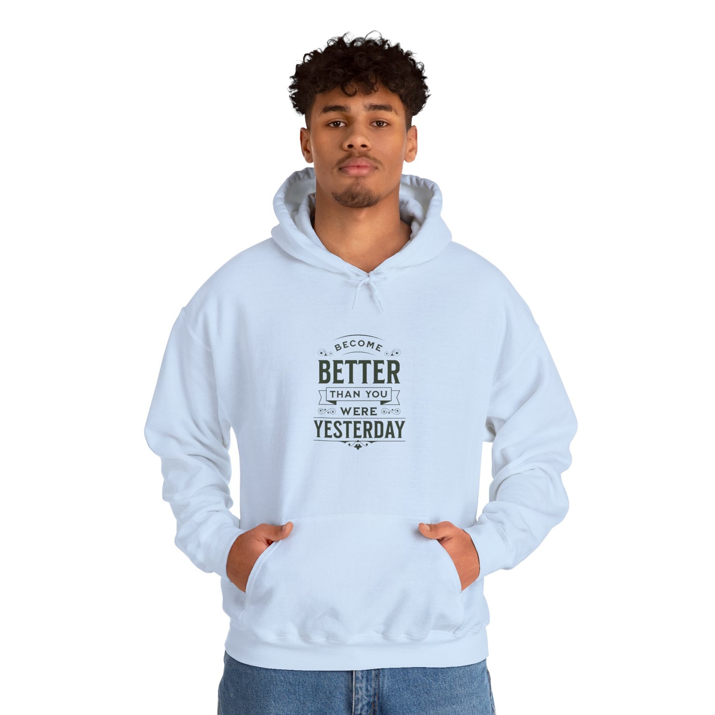 Unisex Heavy Blend™ Hooded Sweatshirt, Unisex Sweatshirt, Motivational Gift, Cozy Casual Wear, Self-Improvement Style
