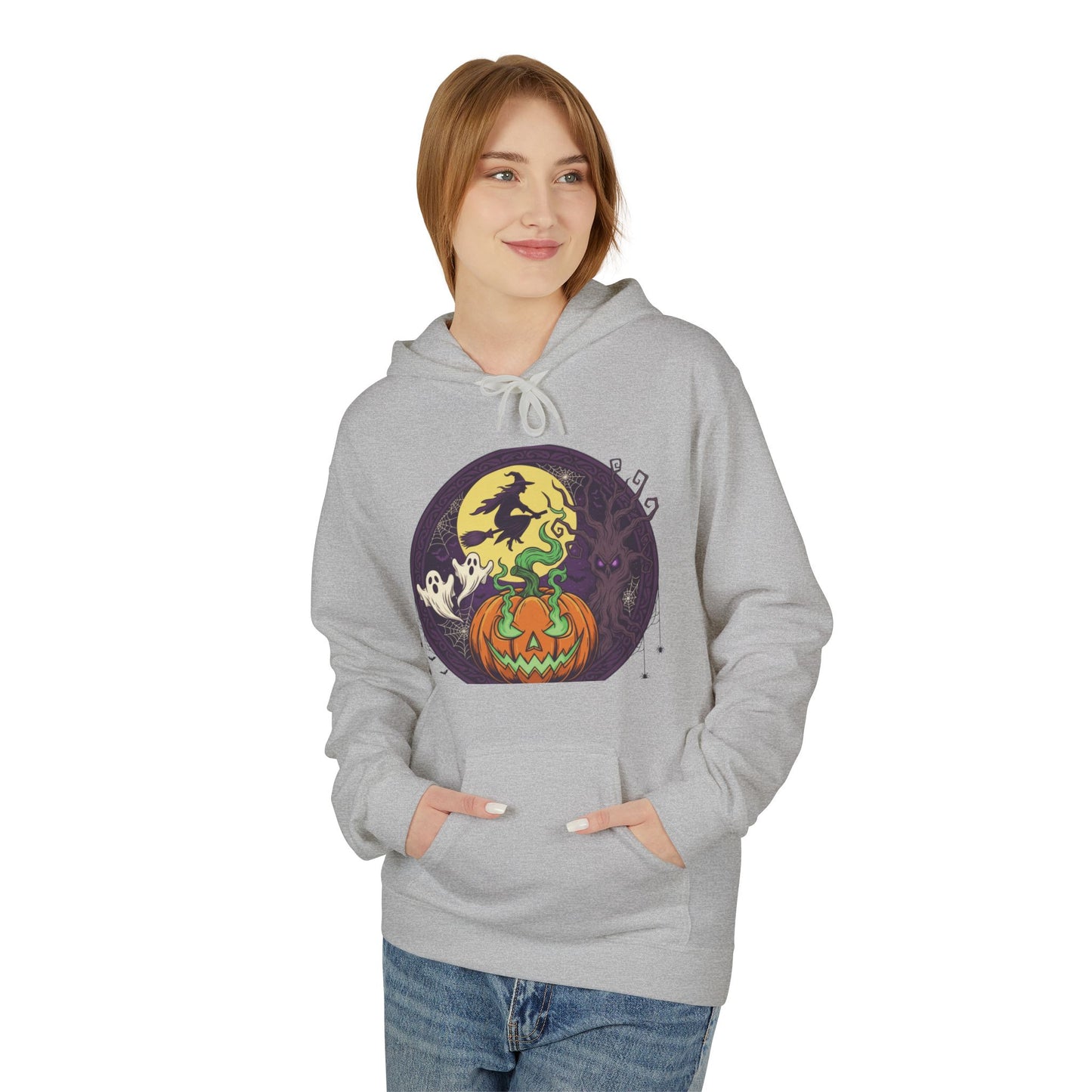 Halloween Pumpkin Hoodie, Cozy Sweatshirt for Fall Celebrations, Perfect for Halloween and Autumn Gatherings, Unisex Design.