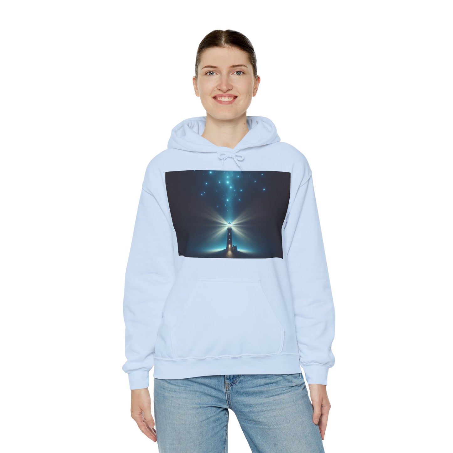 Unisex Garment Sweatshirt, Galaxy Print Hoodie, Stylish Hooded Sweatshirt, Gift for Space Lovers, Perfect for Cozy Evenings