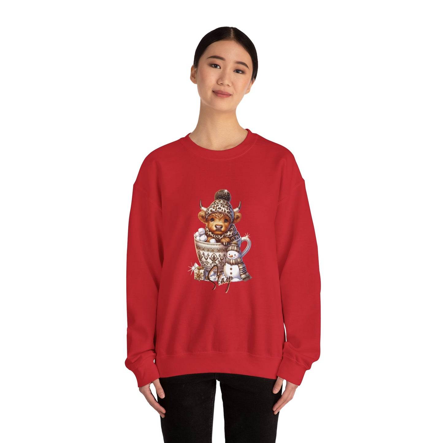 Cozy Animal Sweatshirt Featuring Cute Winter Design, Perfect Gift for Animal Lovers, Seasonal Fashion, Holiday Apparel, Comfortable Crewneck