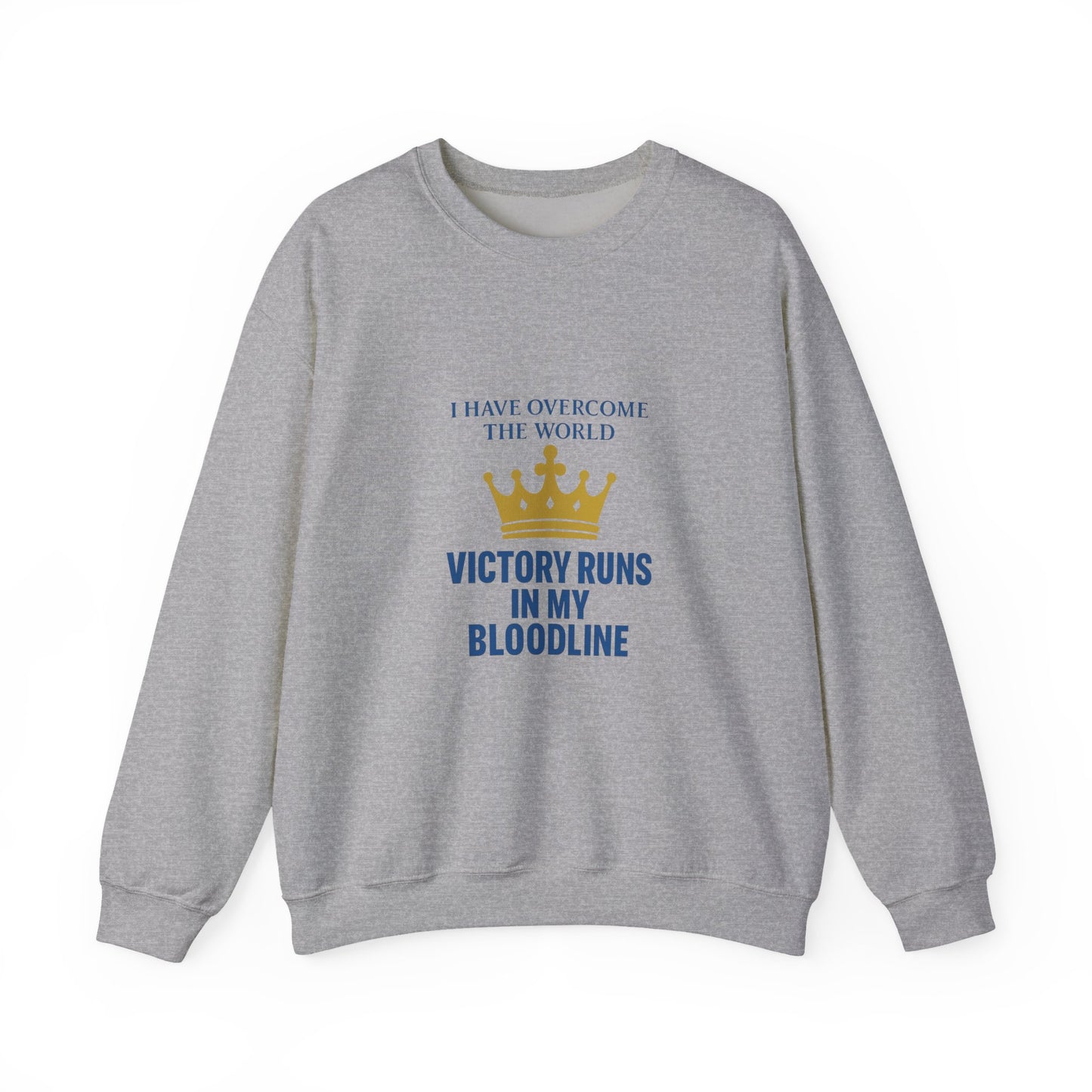 Victory Runs Crewneck Sweatshirt, Inspirational Sweatshirt, Unisex Gift, Empowerment Apparel, Celebration Clothing, Motivational Wear