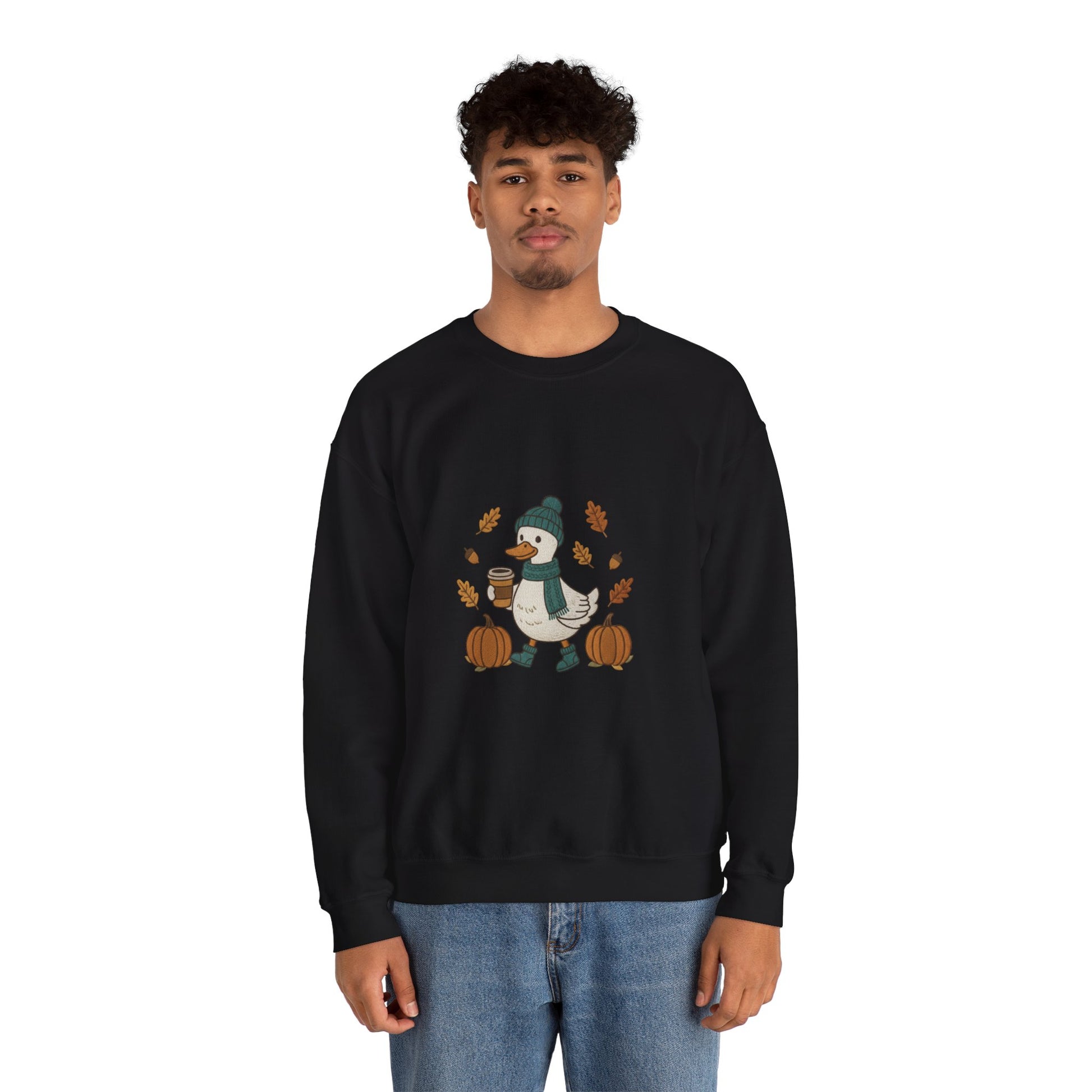 Cozy Fall Goose Sweatshirt,