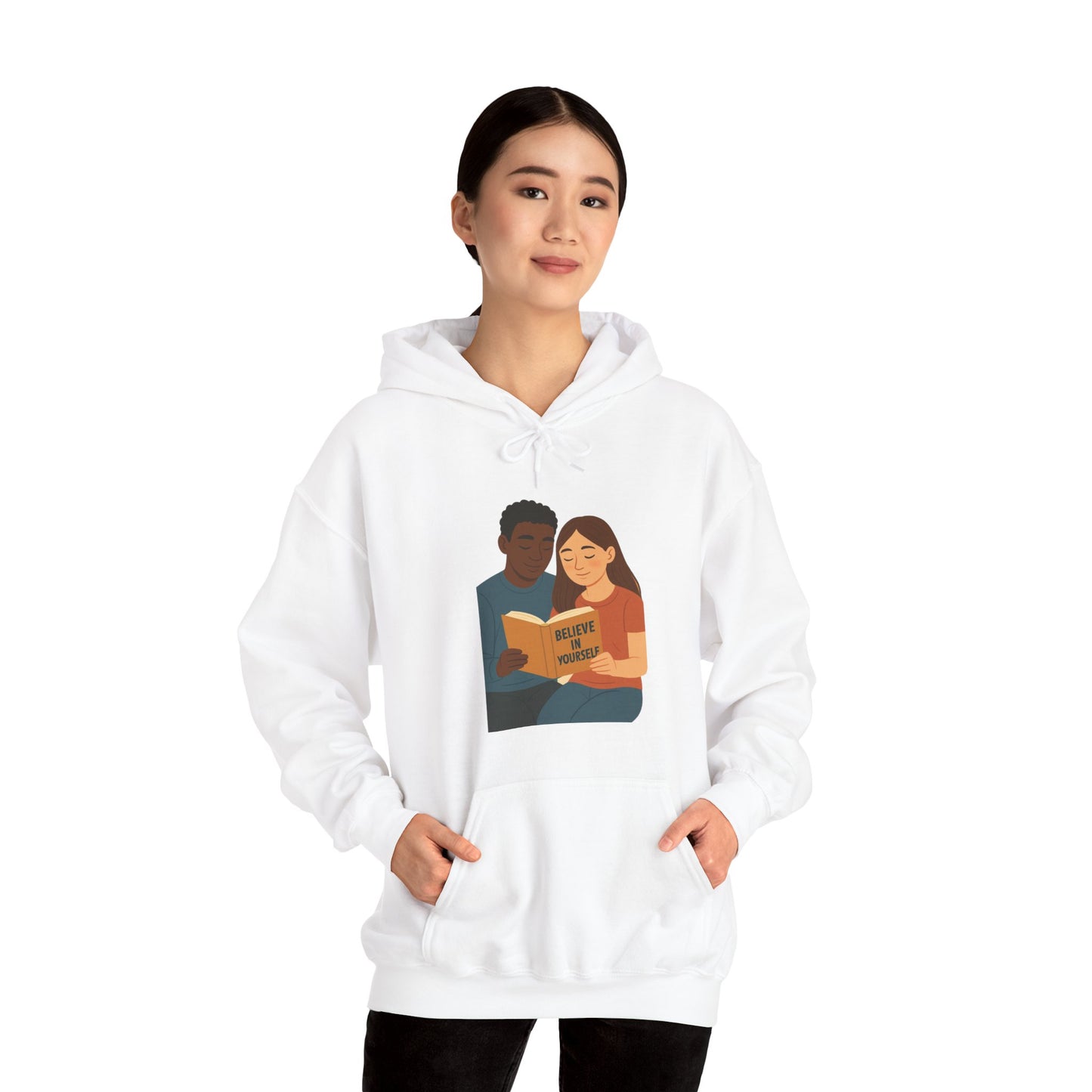 Unisex Heavy Blend Hooded Sweatshirt, Cozy Gift for Book Lovers