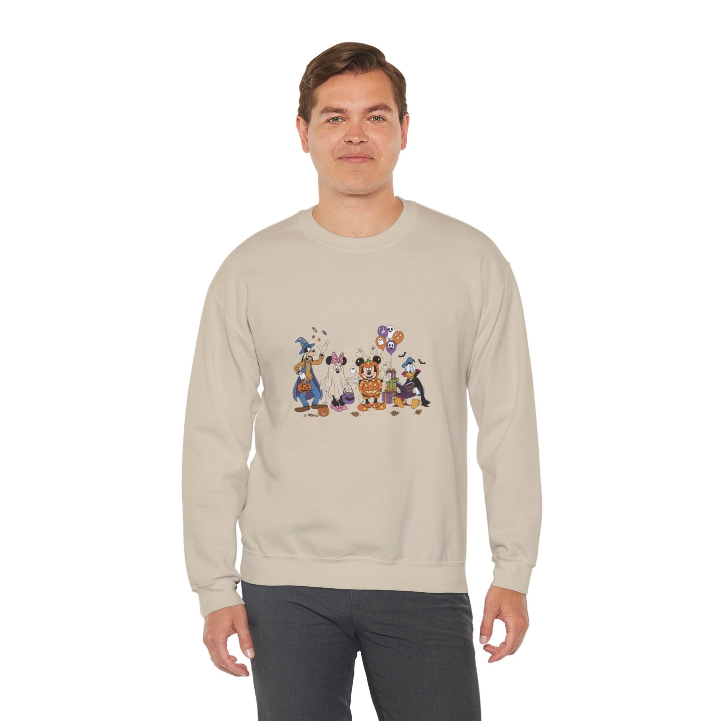 Whimsical Character Sweatshirt, Unisex Crewneck, Cozy Gift, Disney-Inspired, Fun Apparel, Perfect for Birthdays
