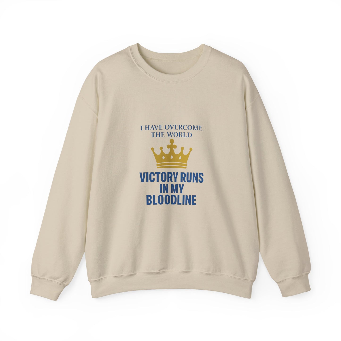 Victory Runs Crewneck Sweatshirt, Inspirational Sweatshirt, Unisex Gift, Empowerment Apparel, Celebration Clothing, Motivational Wear