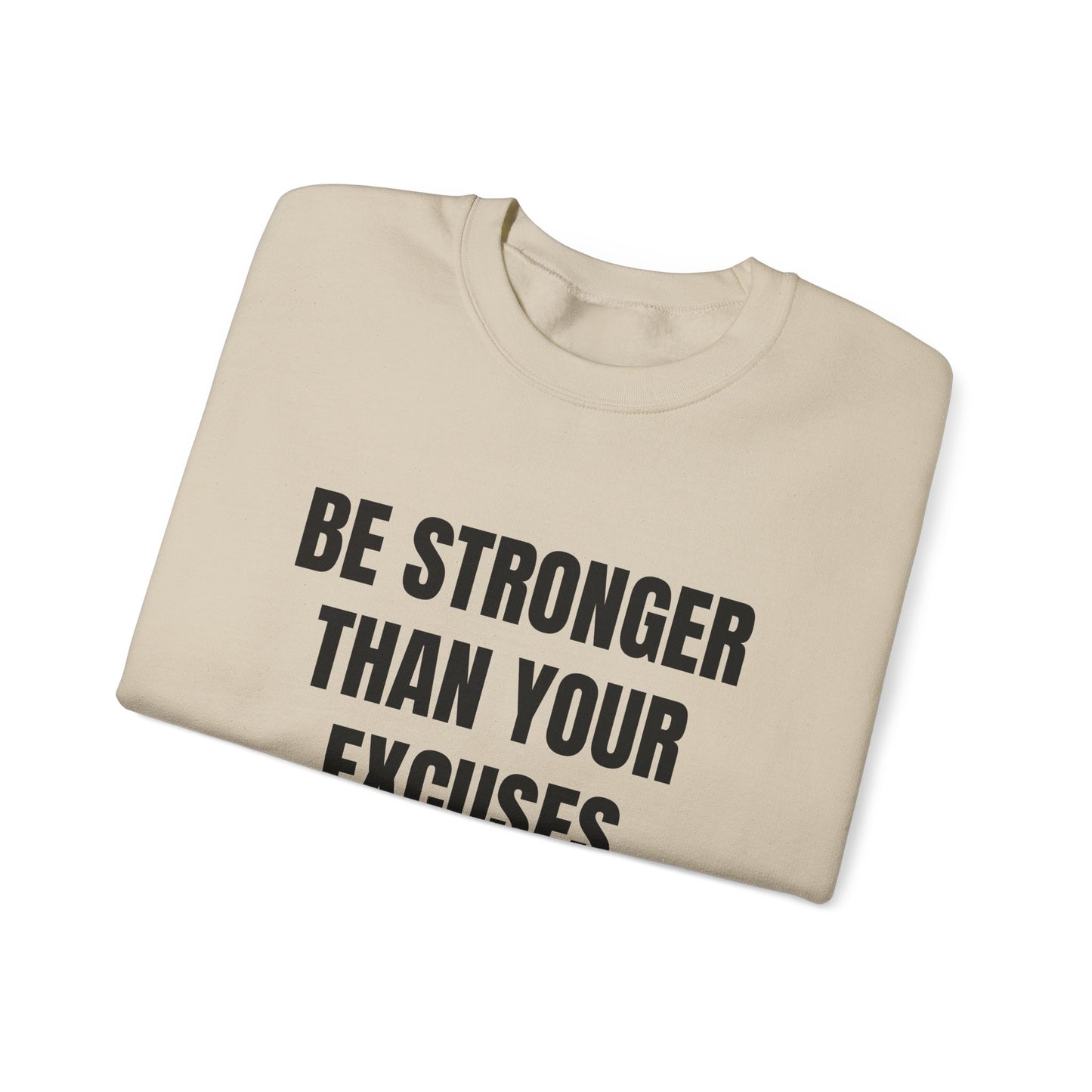 Motivational Crewneck Sweatshirt - Be Strong, Inspirational Gift for Fitness Lovers, Casual Cozy Sweater for Everyday Wear.