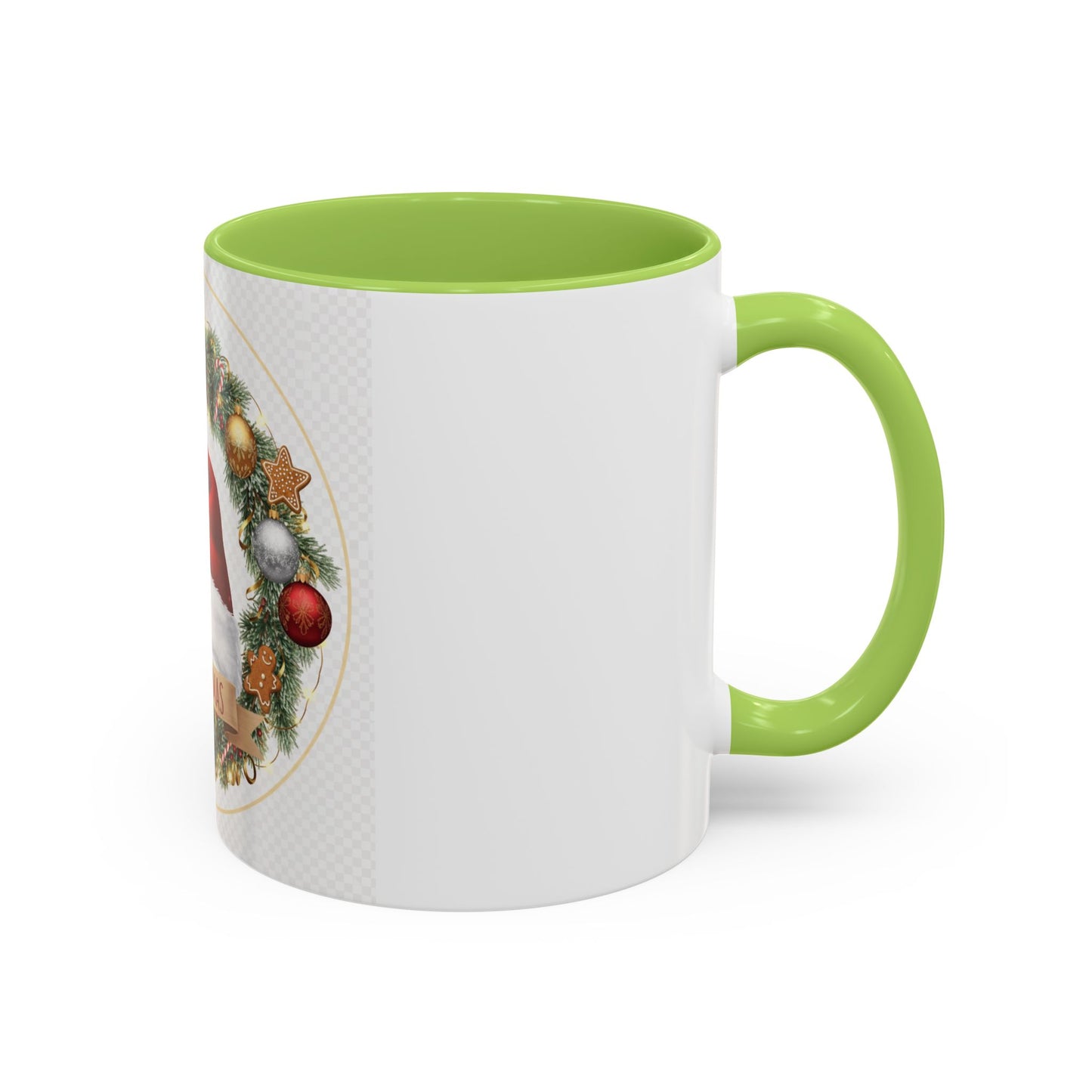 Christmas Accent Coffee Mug - Merry Xmas, Holiday Gift, Festive Decor, Seasonal Beverage, Cute Mug, Christmas Morning Drinkware