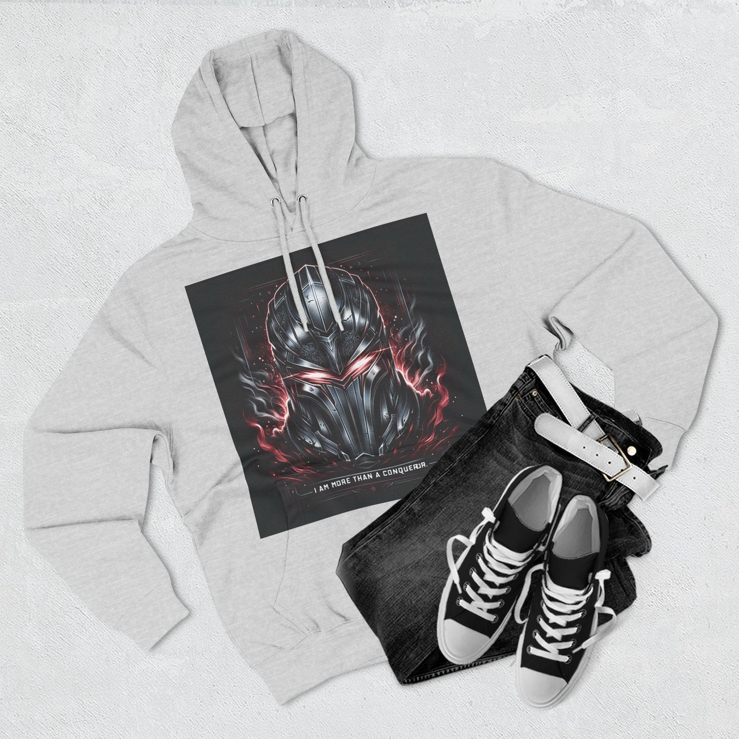 Three-Panel Fleece Hoodie