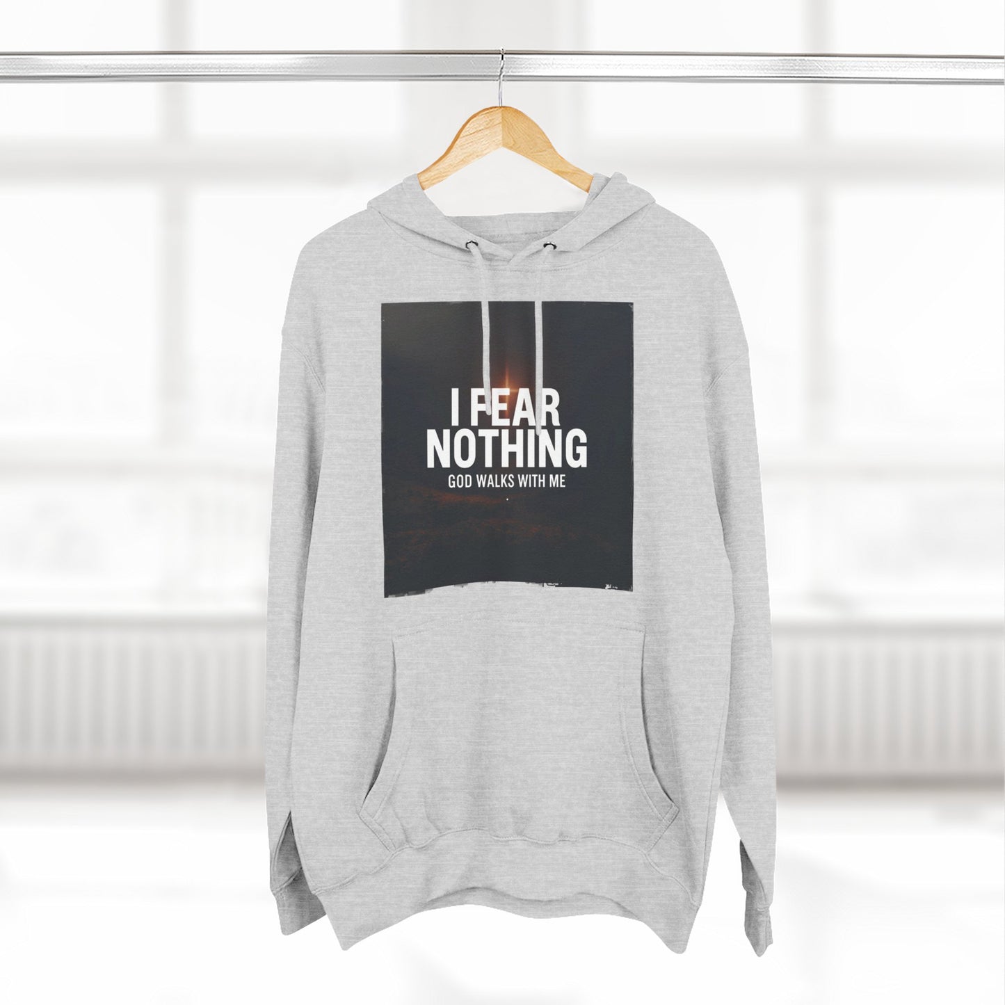 Fear Nothing Fleece Hoodie | Inspirational Apparel, Cozy Sweatshirt, Motivational Gift, Spiritual Outfit, Everyday Comfort