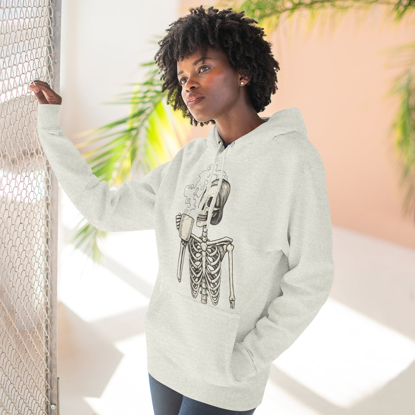 Spooky Skeleton Fleece Hoodie