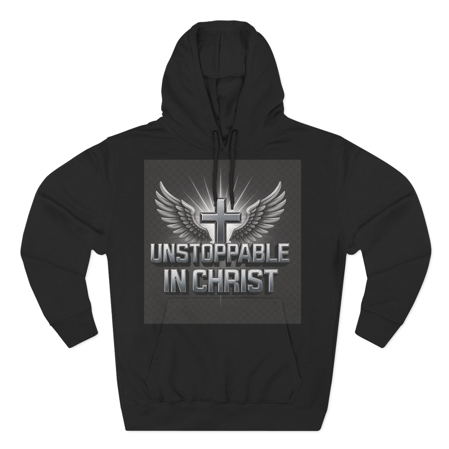 Unstoppable in Christ Hoodie - Inspirational Fleece Sweatshirt for Faith, Christian Gift, Cozy Wear, Faith-Based Apparel