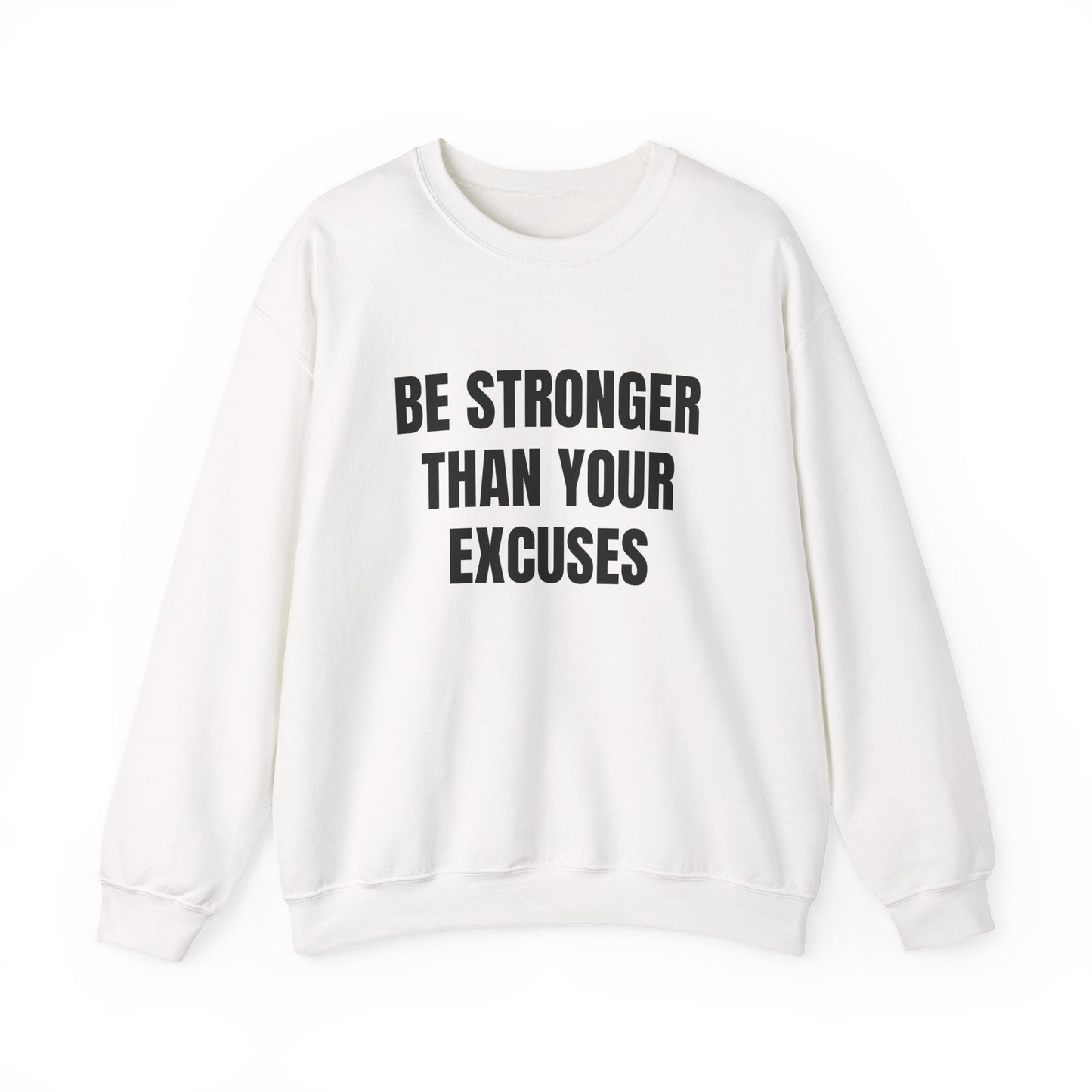 Motivational Crewneck Sweatshirt - Be Strong, Inspirational Gift for Fitness Lovers, Casual Cozy Sweater for Everyday Wear.