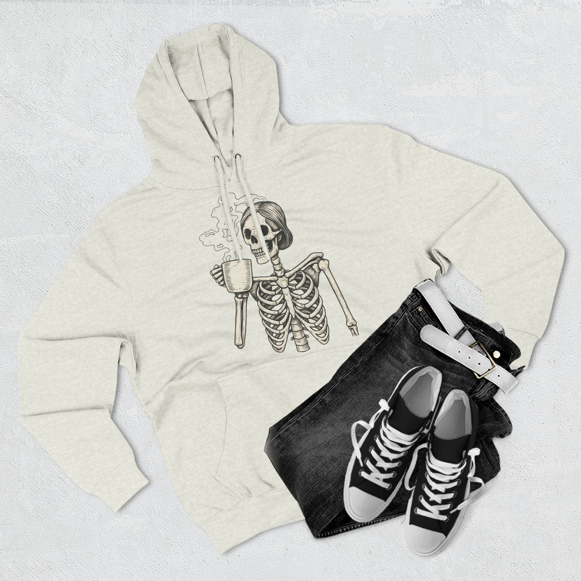Spooky Skeleton Fleece Hoodie