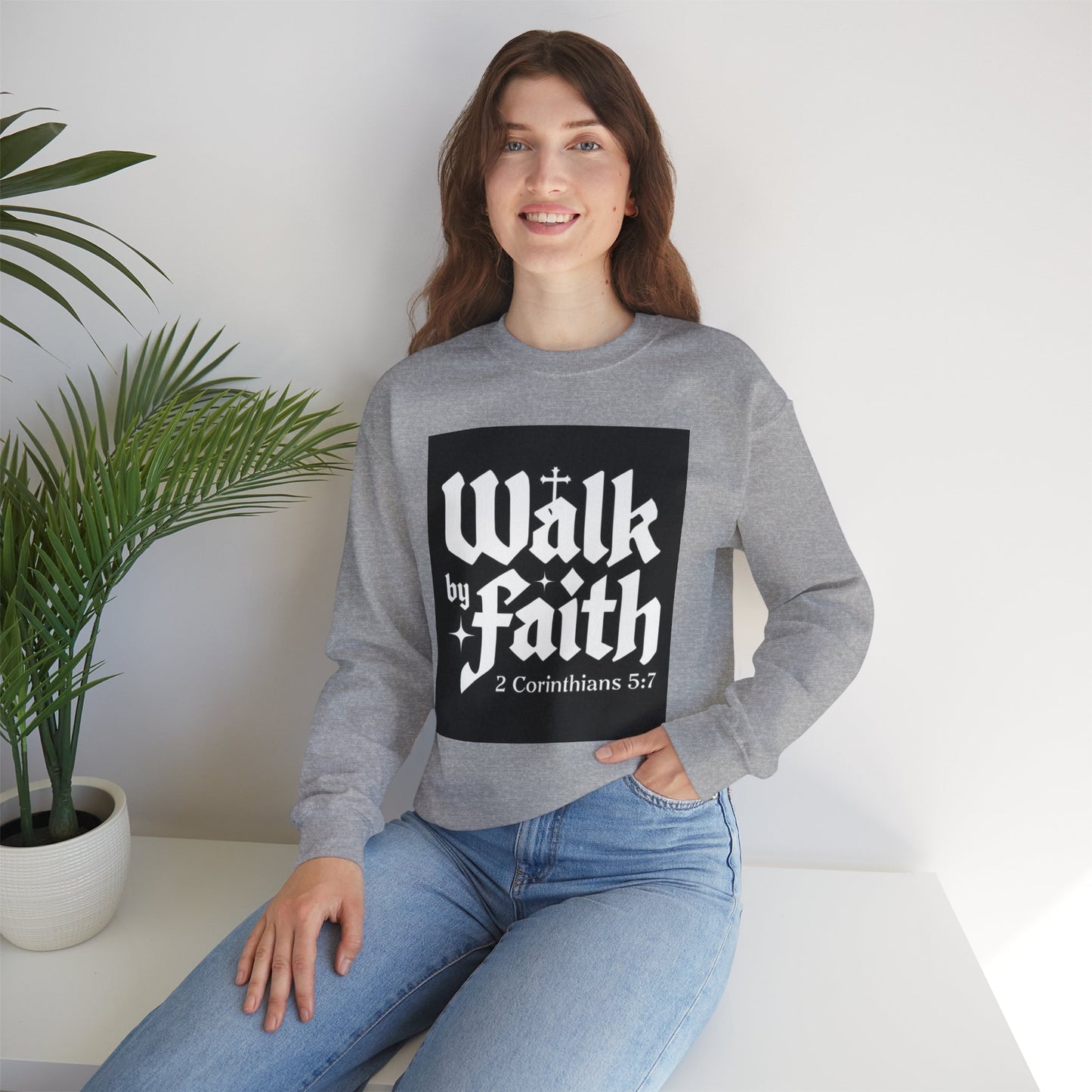 Unisex Heavy Blend Crewneck Sweatshirt - Cozy & Stylish, Perfect Gift for Christians, Bible Verse Apparel, Everyday Wear, Inspirational Fashion