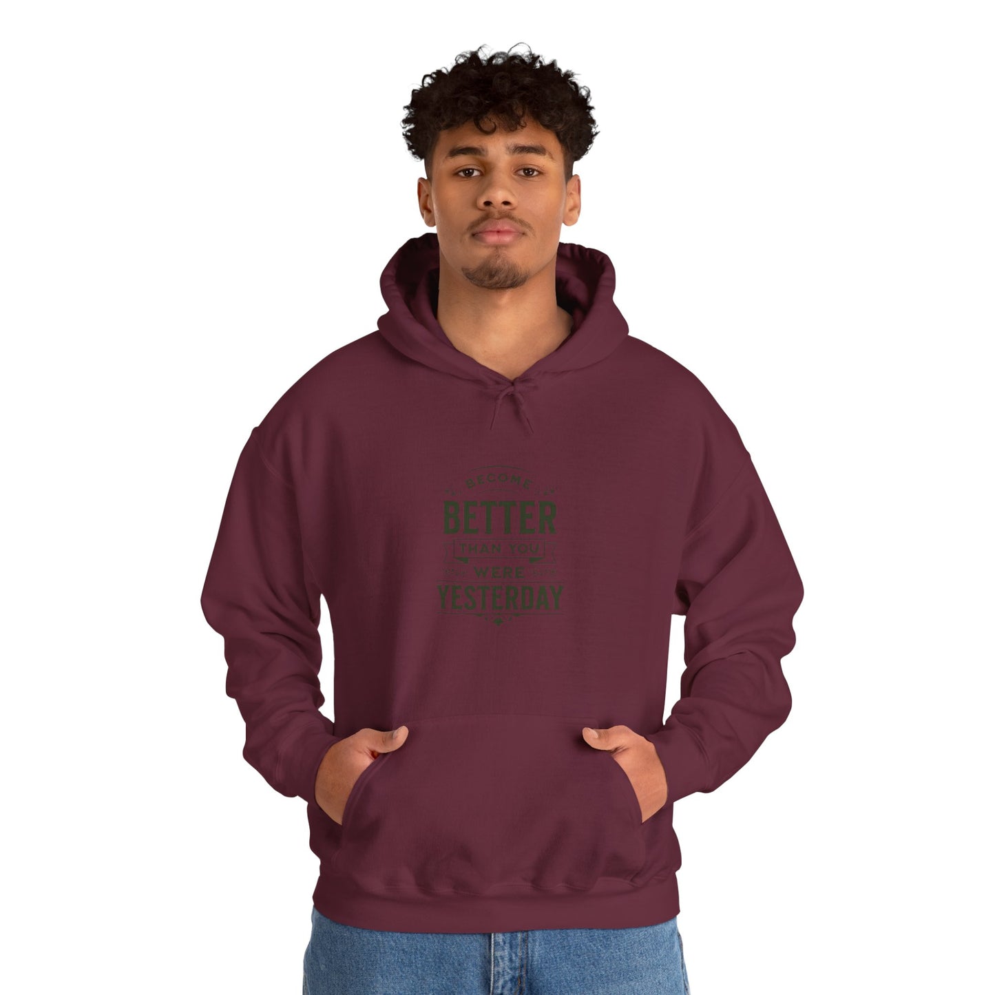 Unisex Heavy Blend™ Hooded Sweatshirt, Unisex Sweatshirt, Motivational Gift, Cozy Casual Wear, Self-Improvement Style