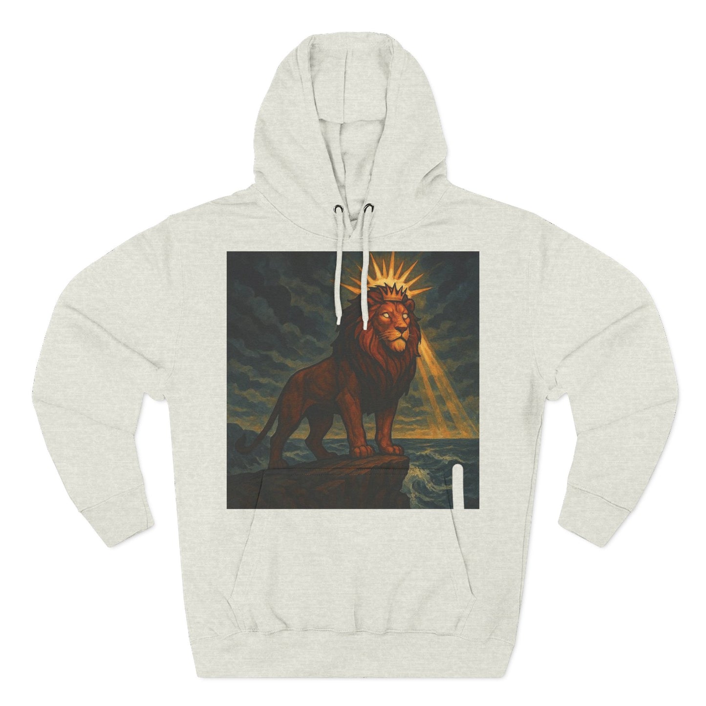 Three-Panel Fleece Hoodie, Cozy Hooded Sweatshirt, Animal Art Sweatshirt, Gift for Nature Lovers, Casual Wear, Unisex Hoodie