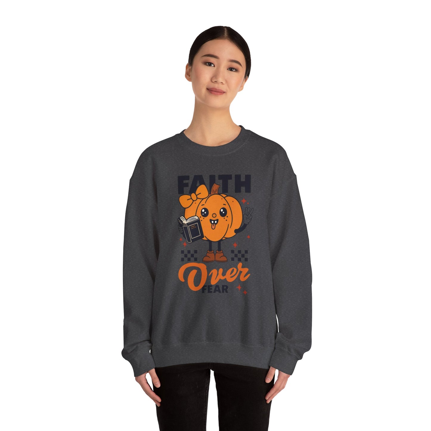 Unisex Heavy Blend  Crewneck Sweatshirt, Fall Crewneck, Halloween Fashion, Cozy Unisex Pullover, Inspirational Gift
