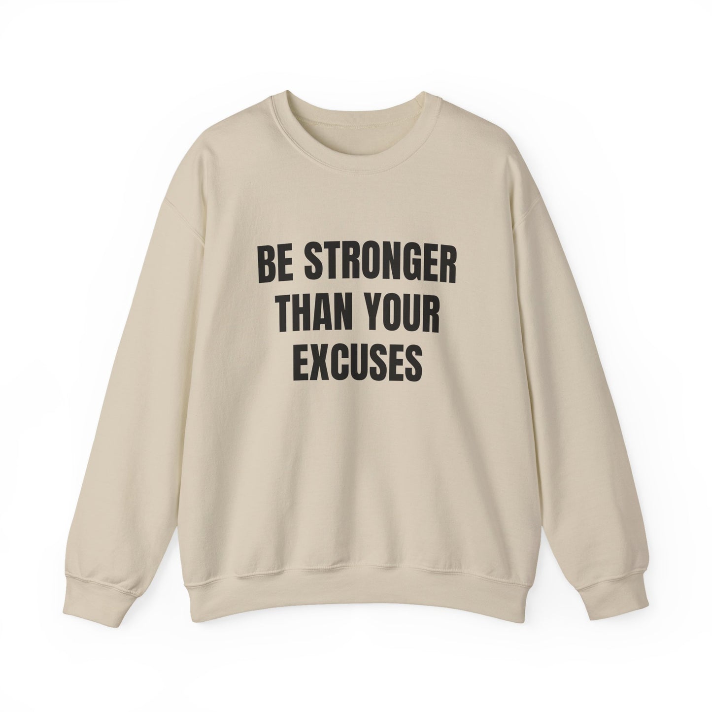 Motivational Crewneck Sweatshirt - Be Strong, Inspirational Gift for Fitness Lovers, Casual Cozy Sweater for Everyday Wear.