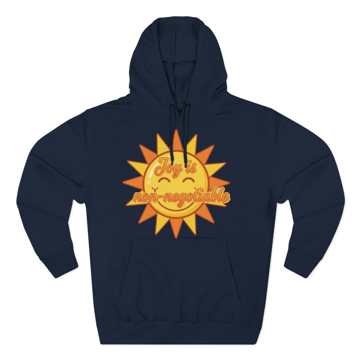 Joyful Fleece Hoodie - Sun Design, Casual Wear, Cozy Gift, Cheerful Apparel, Sunshine Hoodie