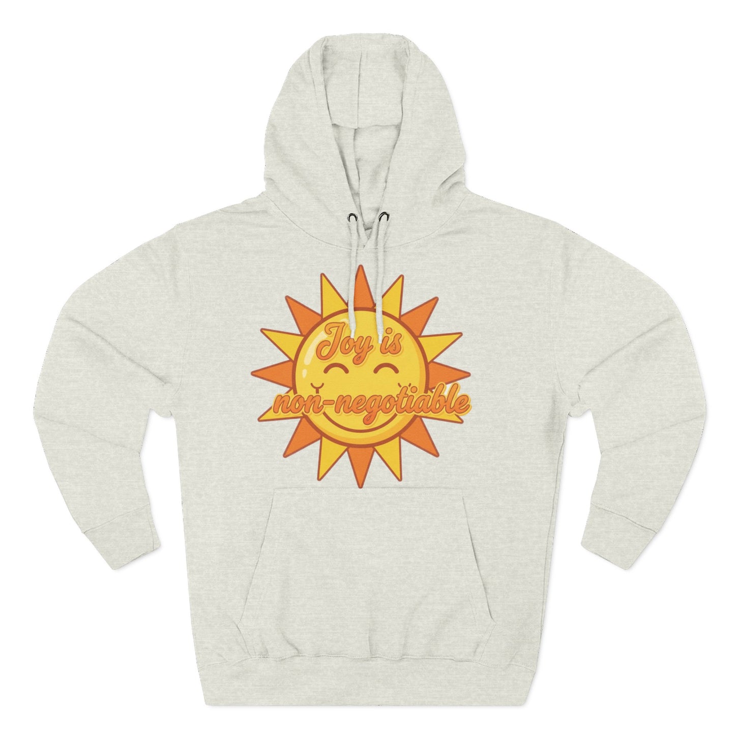 Joyful Fleece Hoodie - Sun Design, Casual Wear, Cozy Gift, Cheerful Apparel, Sunshine Hoodie