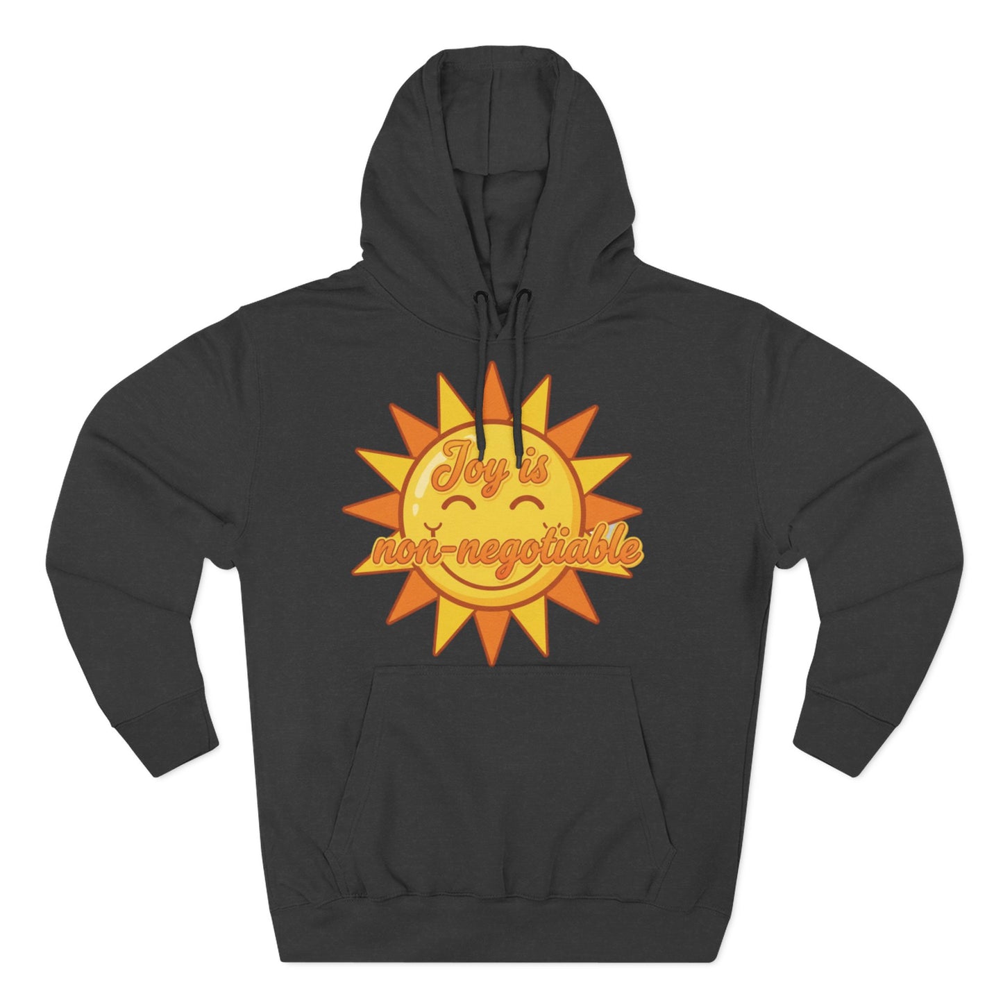 Joyful Fleece Hoodie - Sun Design, Casual Wear, Cozy Gift, Cheerful Apparel, Sunshine Hoodie